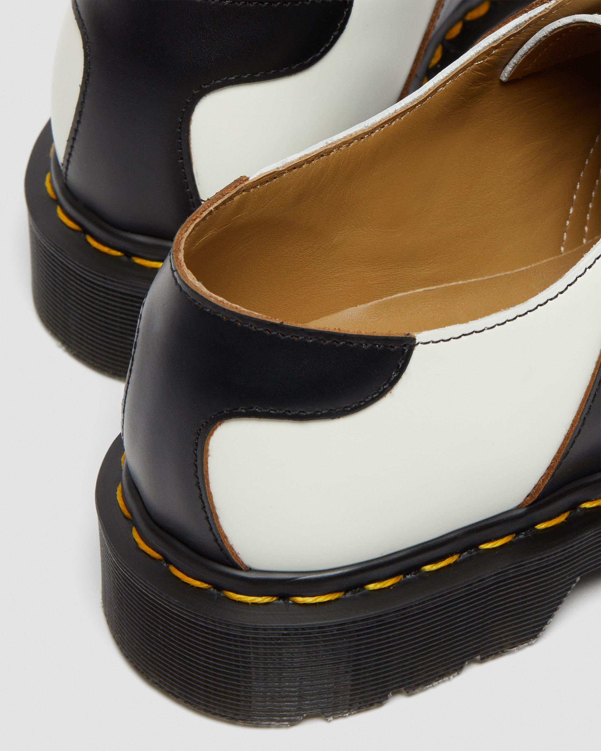1461 Leather Saddle Shoes in WHITE+BLACK | Dr. Martens™