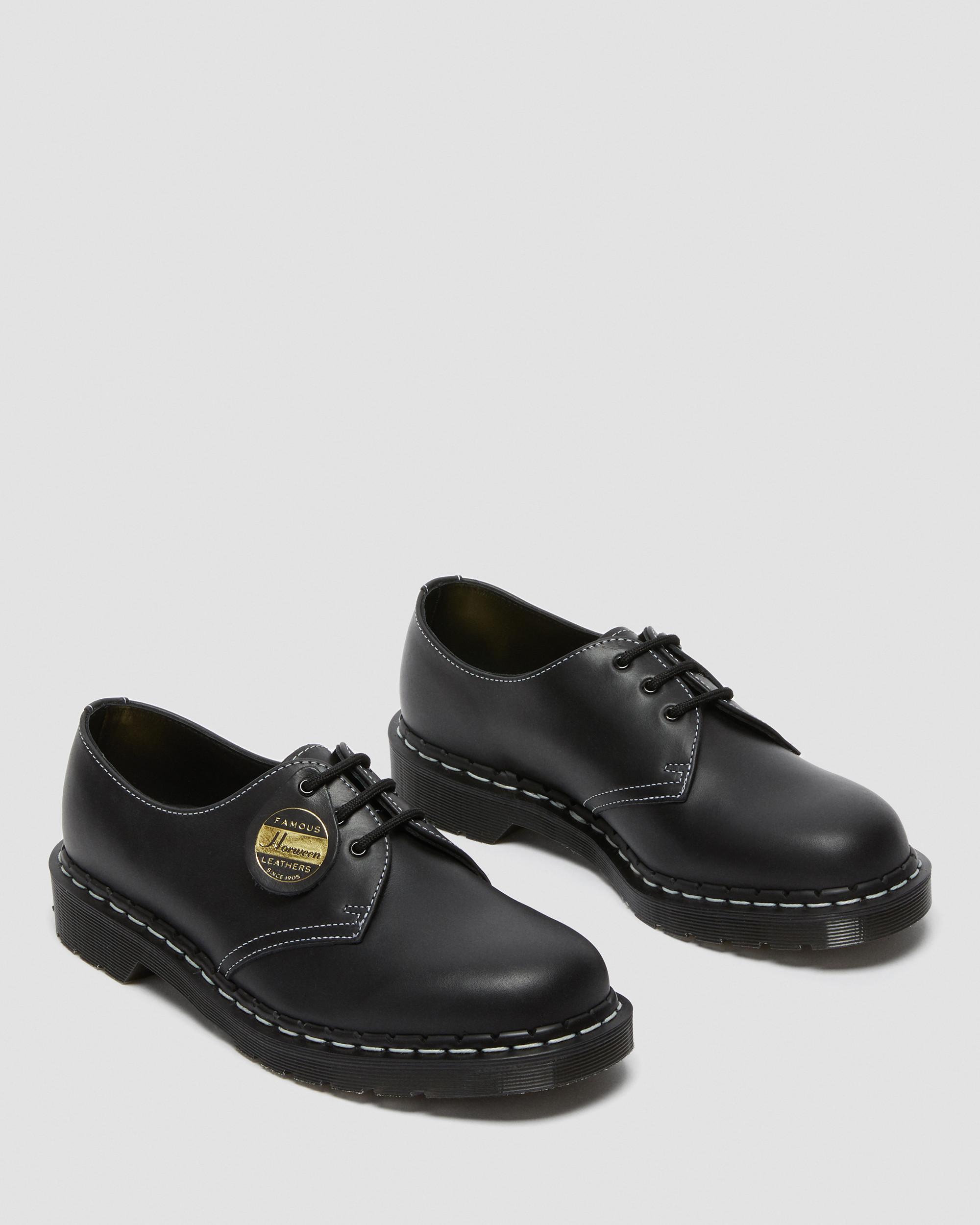 1461 Made in England Cavalier Leather Oxford Shoes in BLACK | Dr