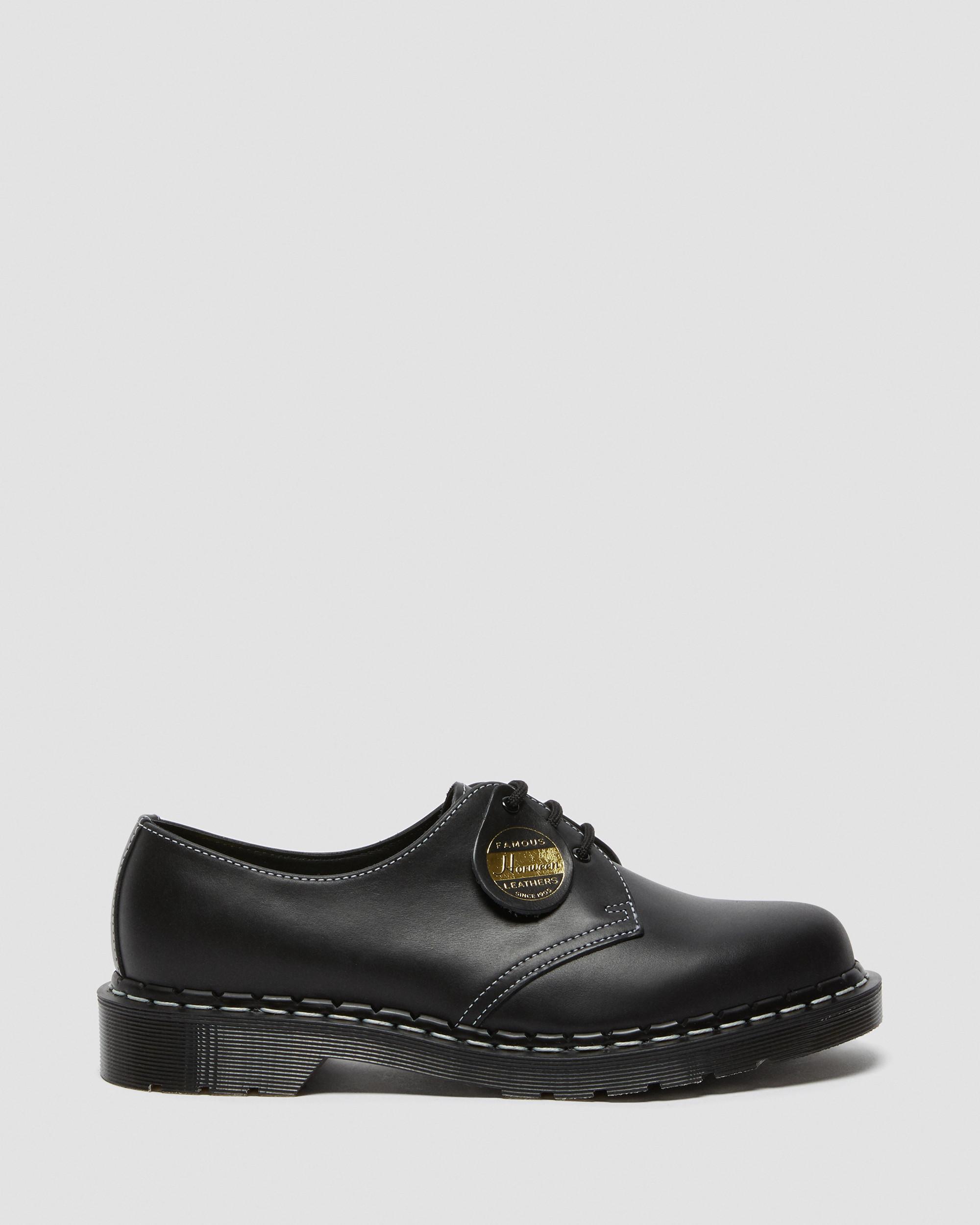 1461 Made in England Cavalier Leather Oxford Shoes in BLACK | Dr