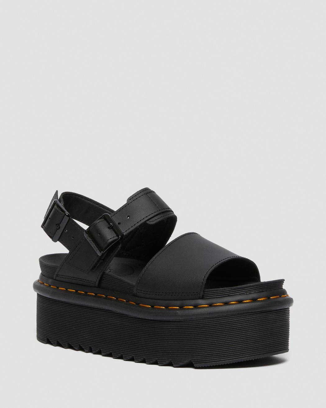 Voss Women's Leather Strap Platform Sandals | Dr. Martens