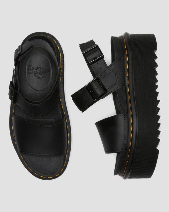 VOSS QUADVoss Quad Leren Platform Sandalen met band Dr. Martens