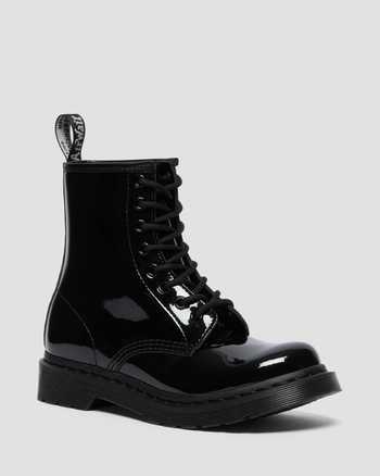 1460 Mono Patent Leather Lace Up Boots