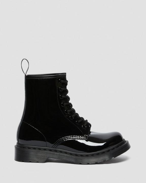 1460 Mono Patent Leather Lace Up Boots in Black | Dr. Martens 1460 Mono Patent Leather Lace Up Boots in Black | Dr. Martens