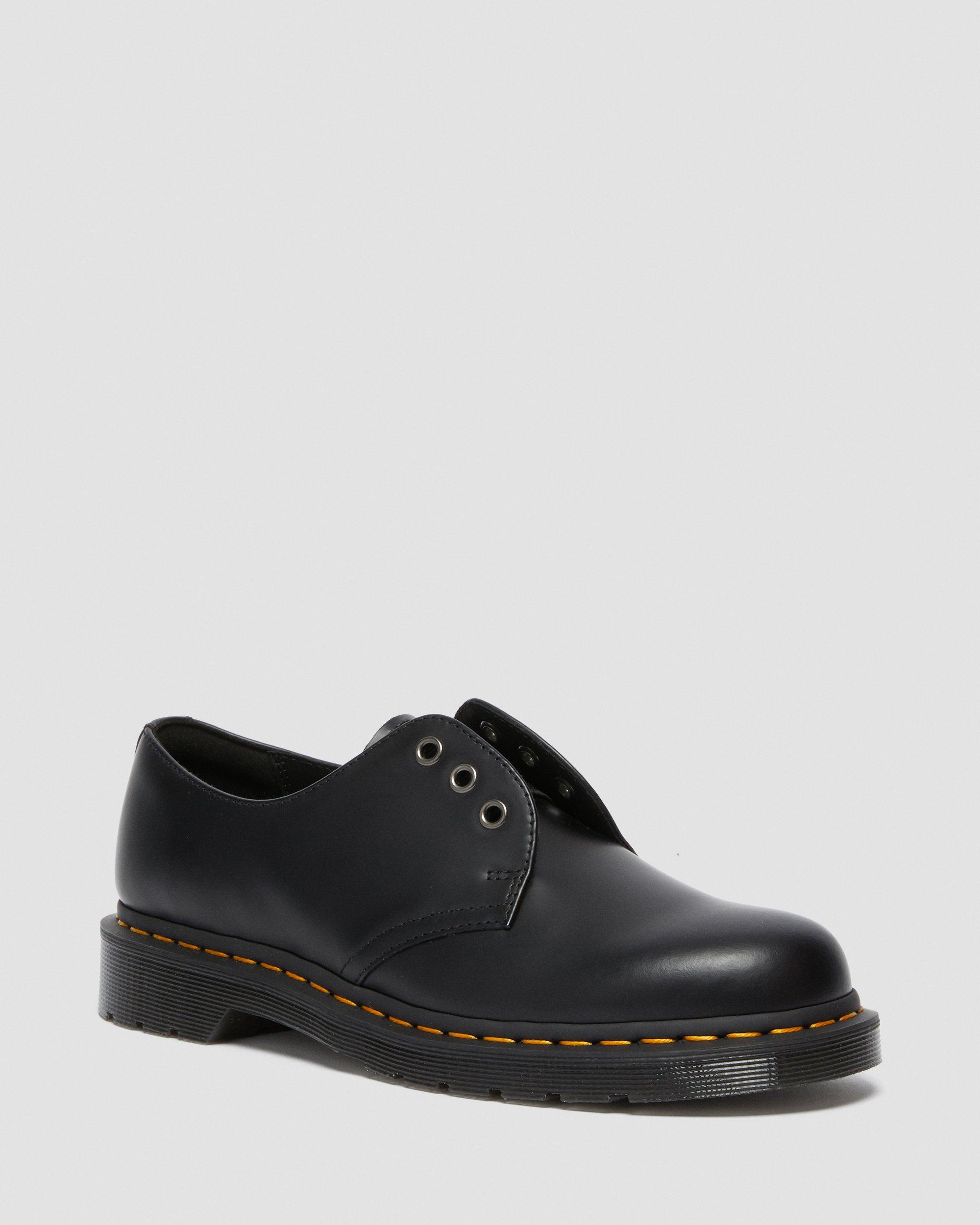 1461 Elastic Smooth Leather Oxford Shoes in Black | Dr. Martens