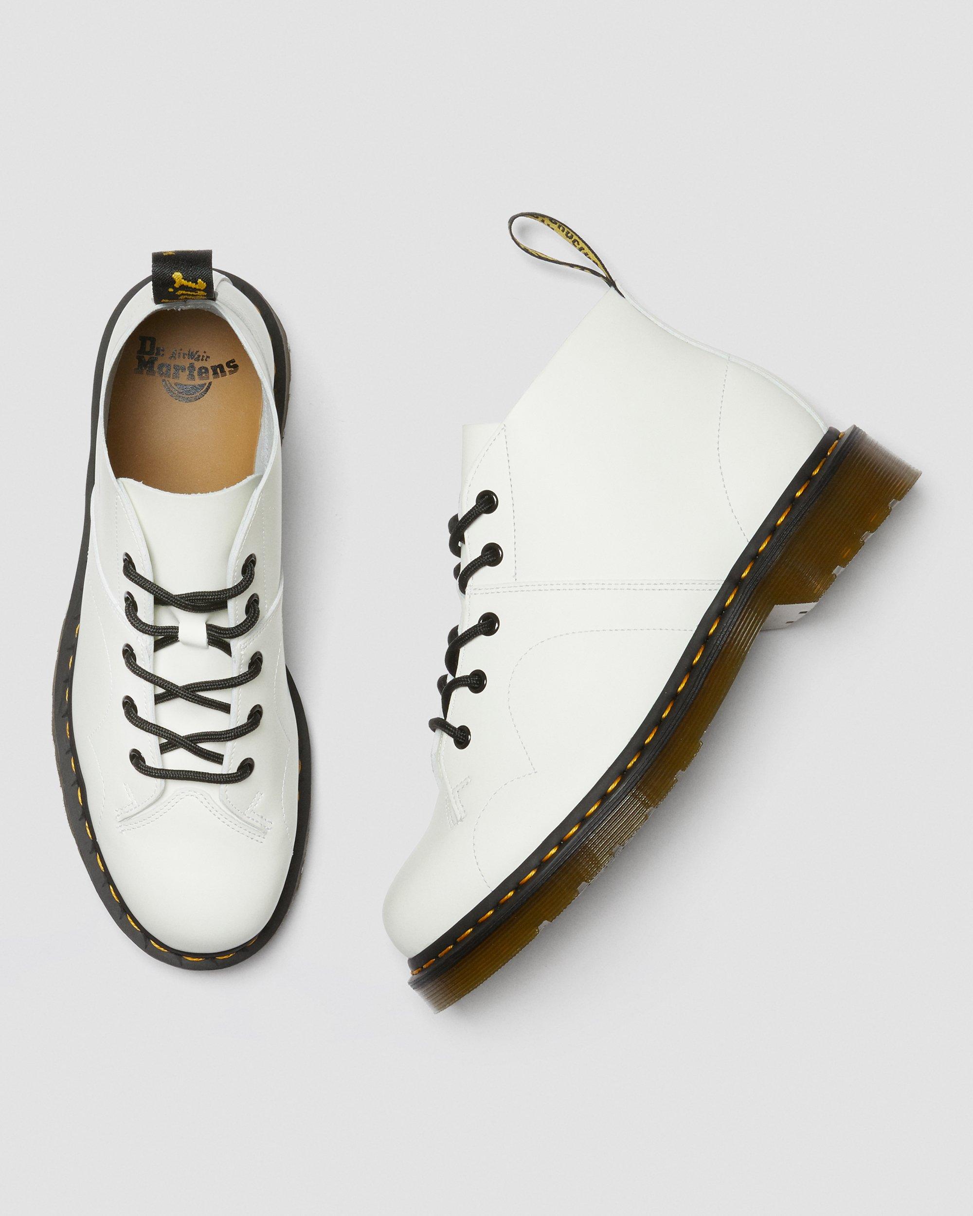 Dr. Martens Church Smooth White Leather Monkey Boots Men Size 11 Women Size 12 Church White Smooth Monkey Boot – Posers Hollywood main image 2