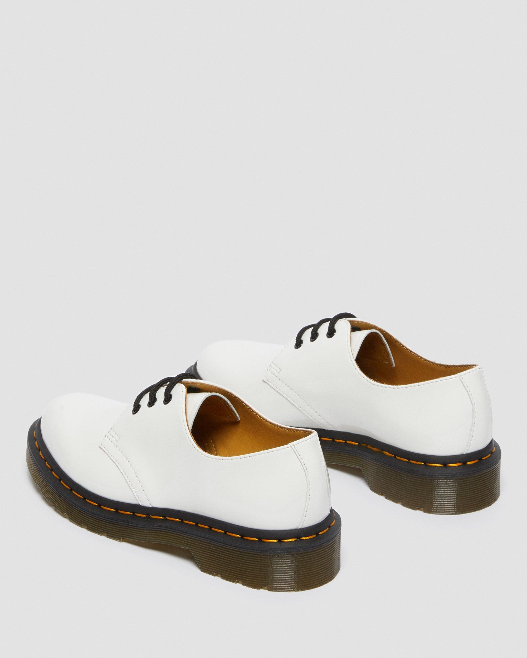 Dr. Martens 1461 Patent White Leather Lamper Oxfords Shoes 26754