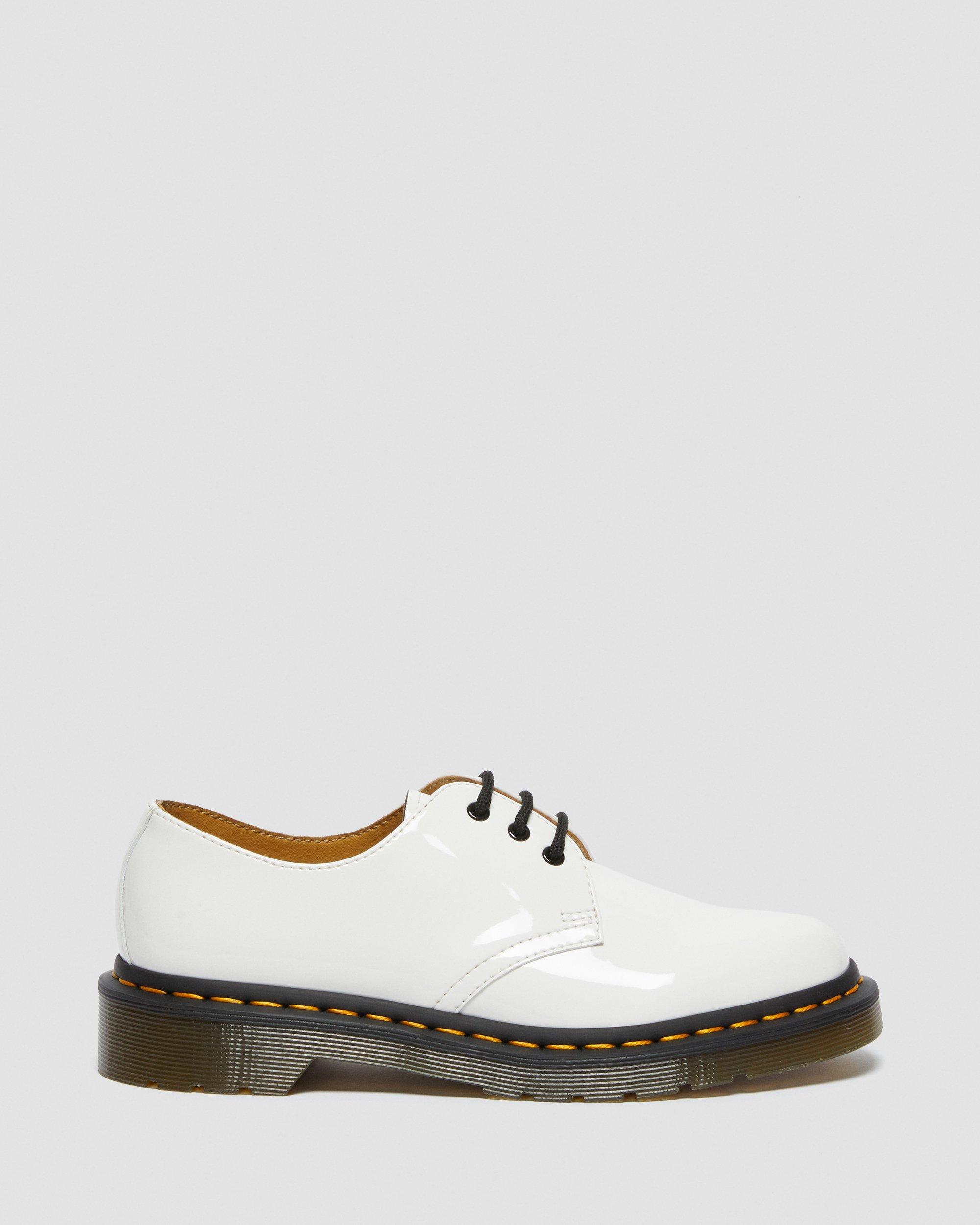1461 Women's Patent Leather Oxford Shoes in WHITE | Dr. Martens™