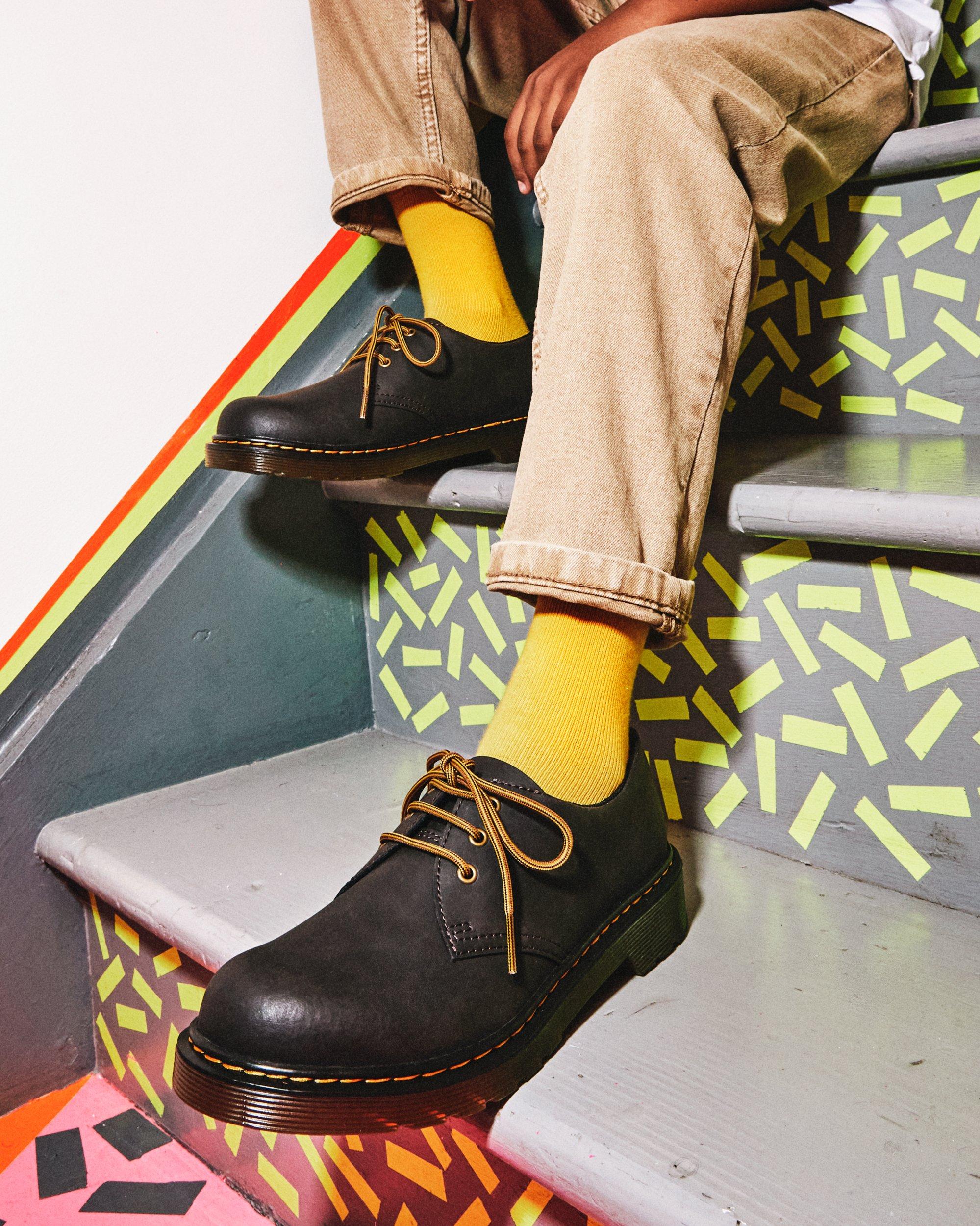 Youth 1461 Wildhorse Leather Shoes in DARK BROWN | Dr. Martens™