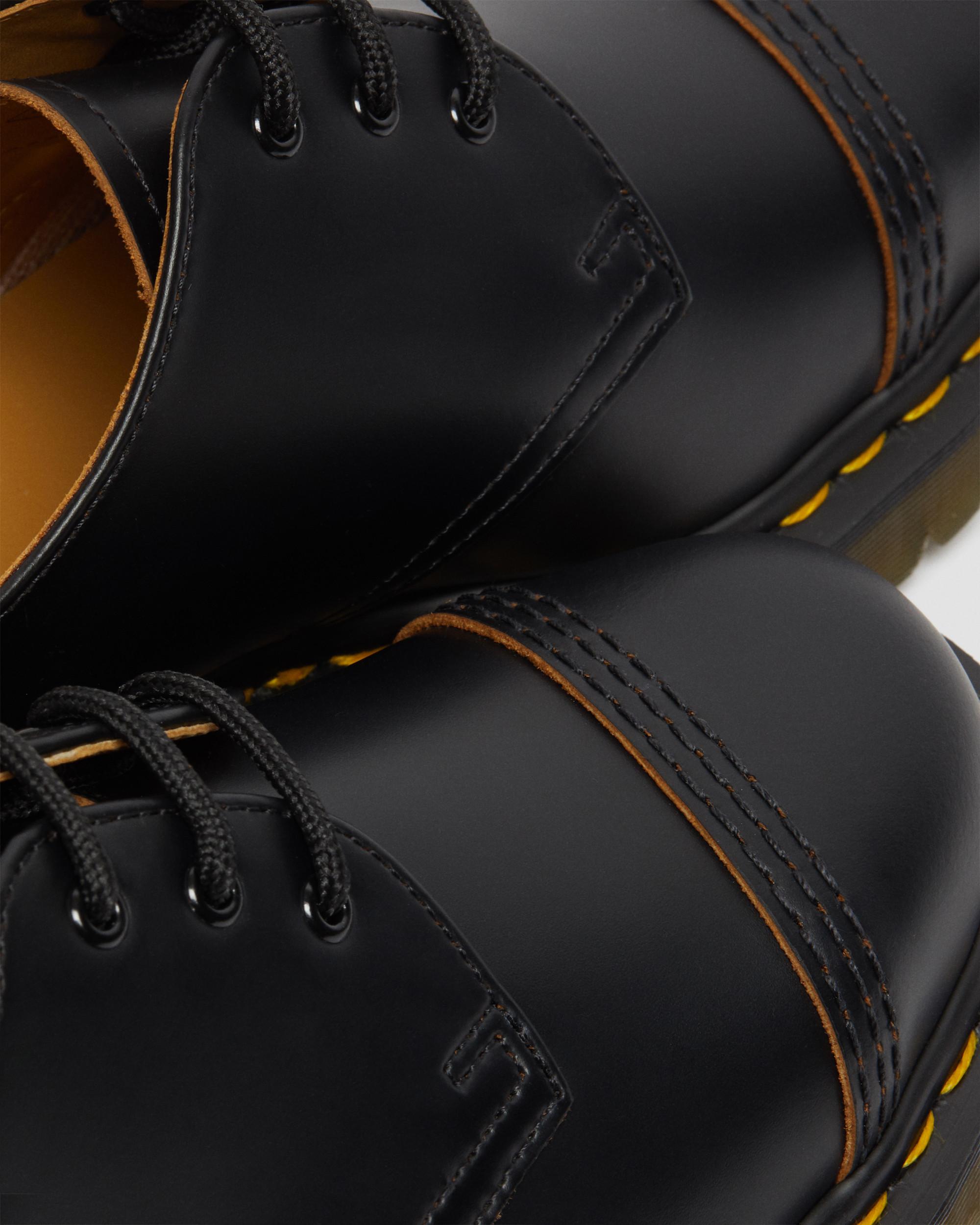 1461 Bex Made in England Toe Cap Oxford Shoes in BLACK | Dr. Martens™