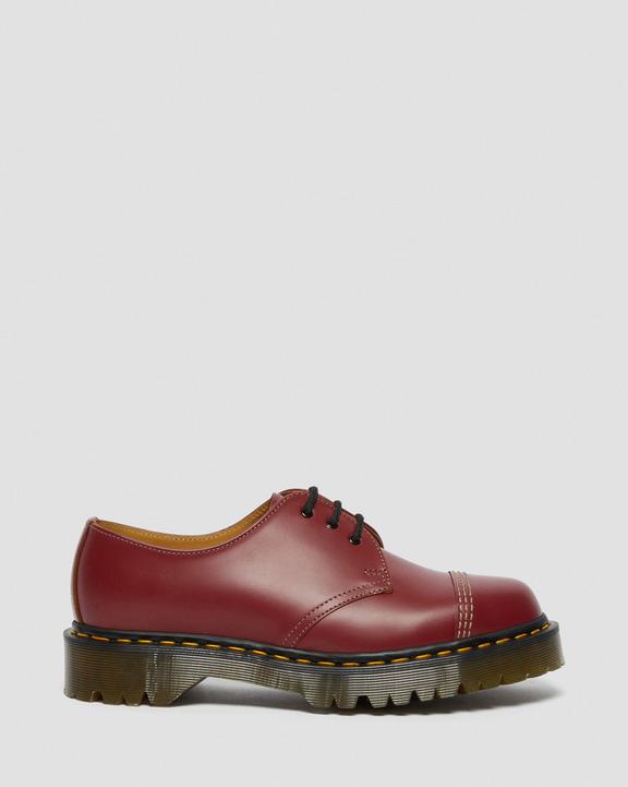 1461 Bex Made in England Toe Cap Oxford Shoes in Red | Dr 1461 Bex Made in England Toe Cap Oxford Shoes in Red | Dr