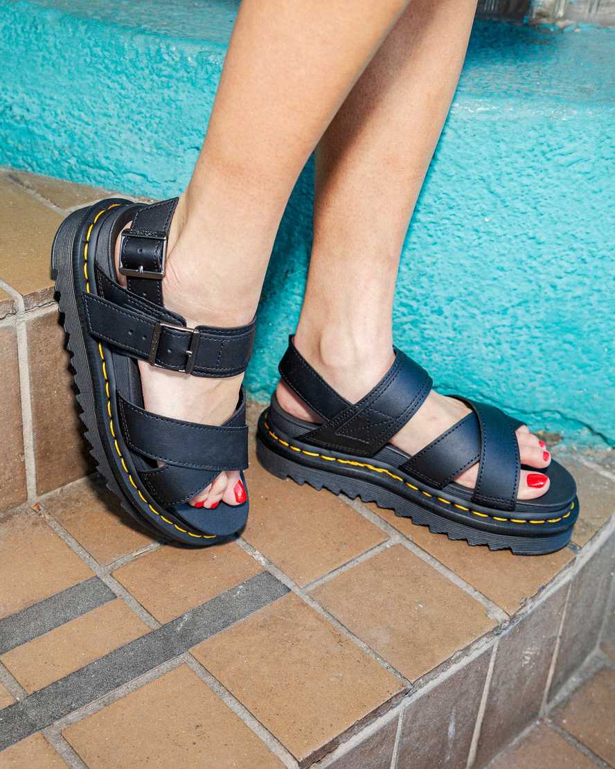 Voss II Women's Leather Strap Sandals | Dr. Martens