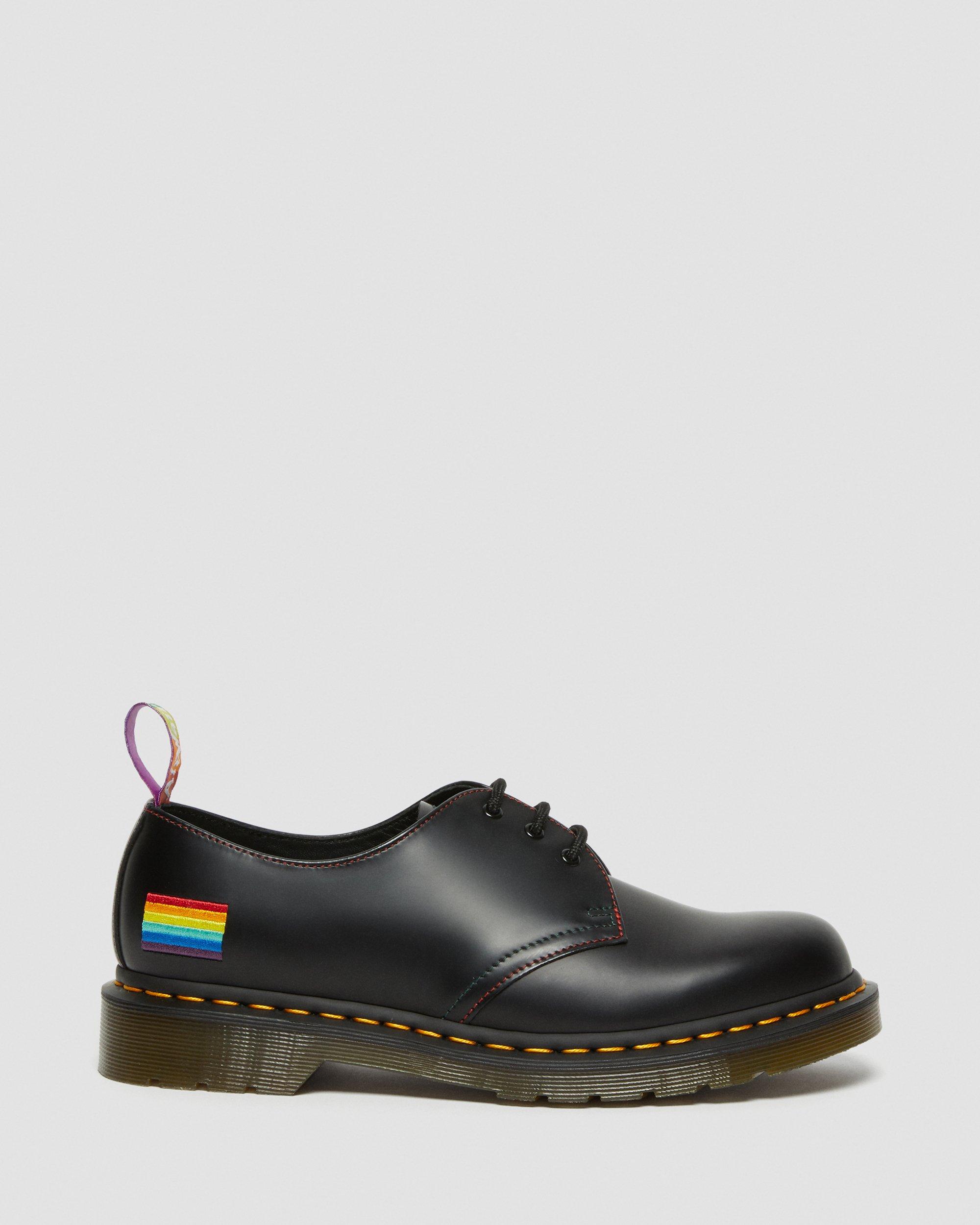 1461 For Pride Smooth Leather Oxford Shoes in BLACK | Dr. Martens™