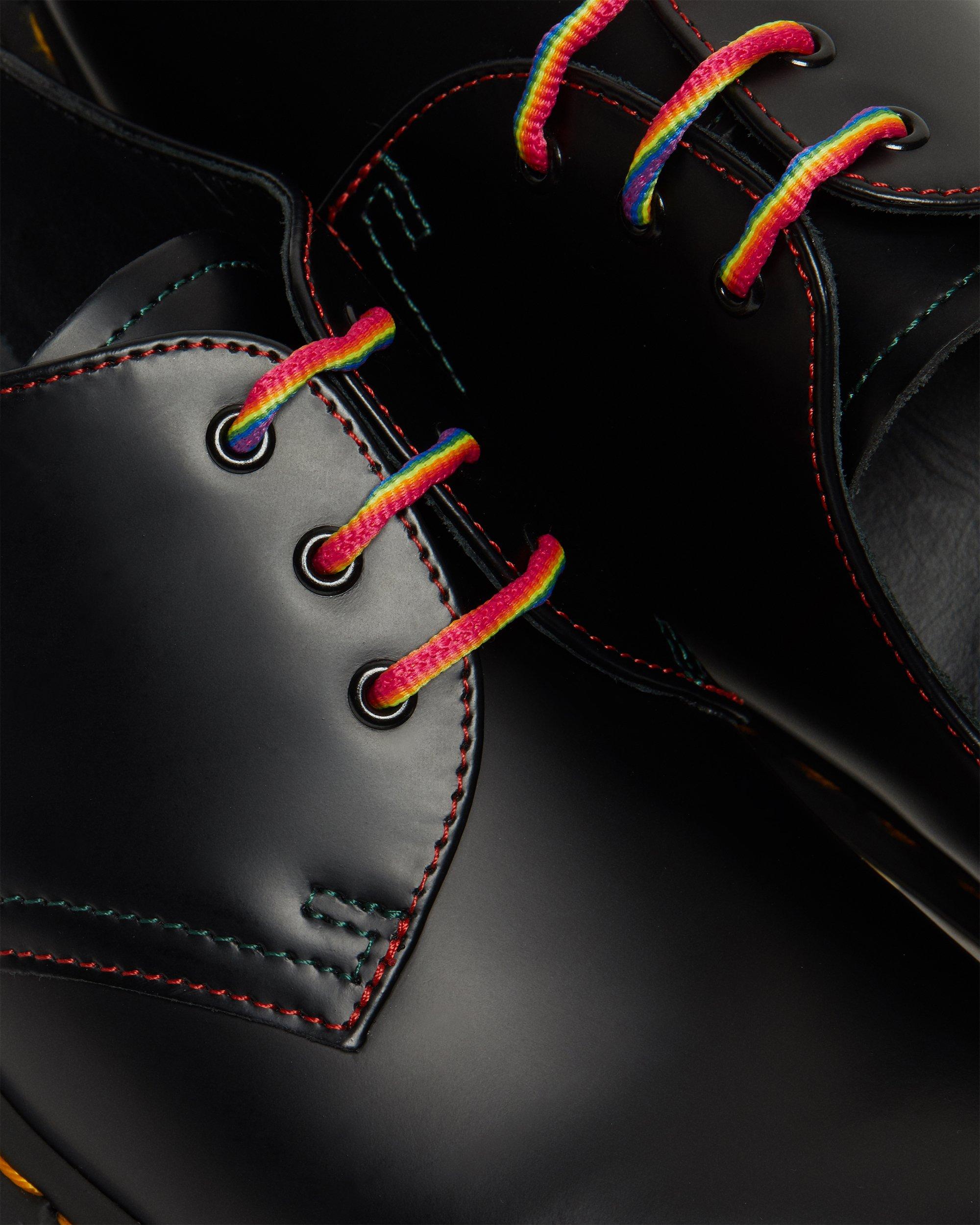 1461 For Pride Smooth Leather Oxford Shoes in BLACK | Dr. Martens™
