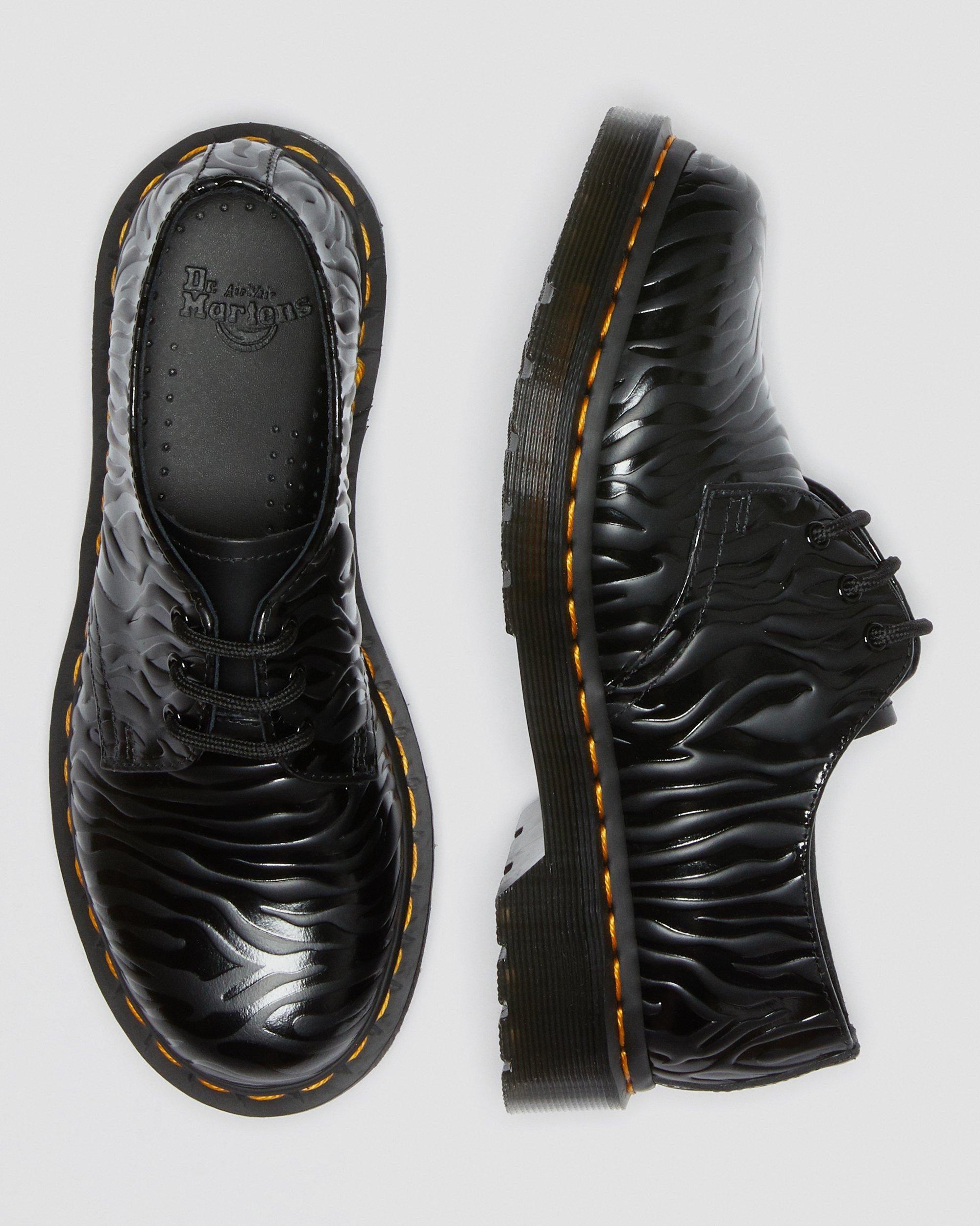 DR MARTENS 1461 Zebra Emboss Smooth Leather Oxford Shoes