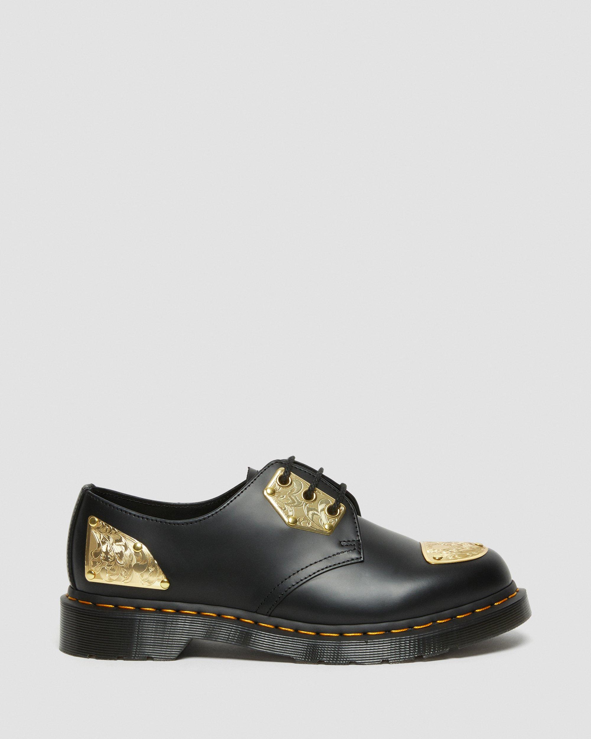 Dr. Martens King nerdスカルメタルプレート 靴 Zapatos 1461 King Nerd de piel Smooth con detalles metálicos en