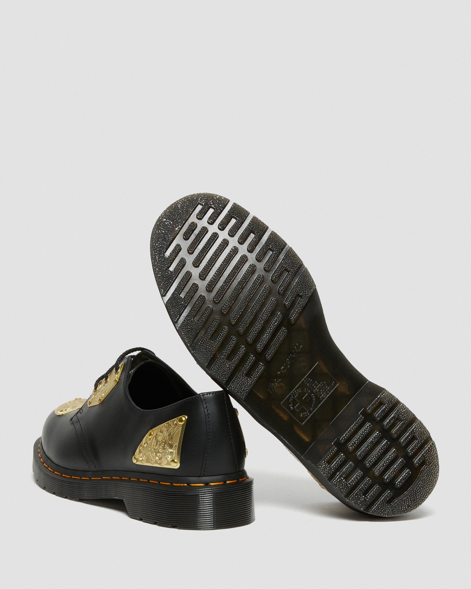 1461 KING NERD SMOOTH LEATHER HARDWARE SHOES in BLACK | Dr. Martens™