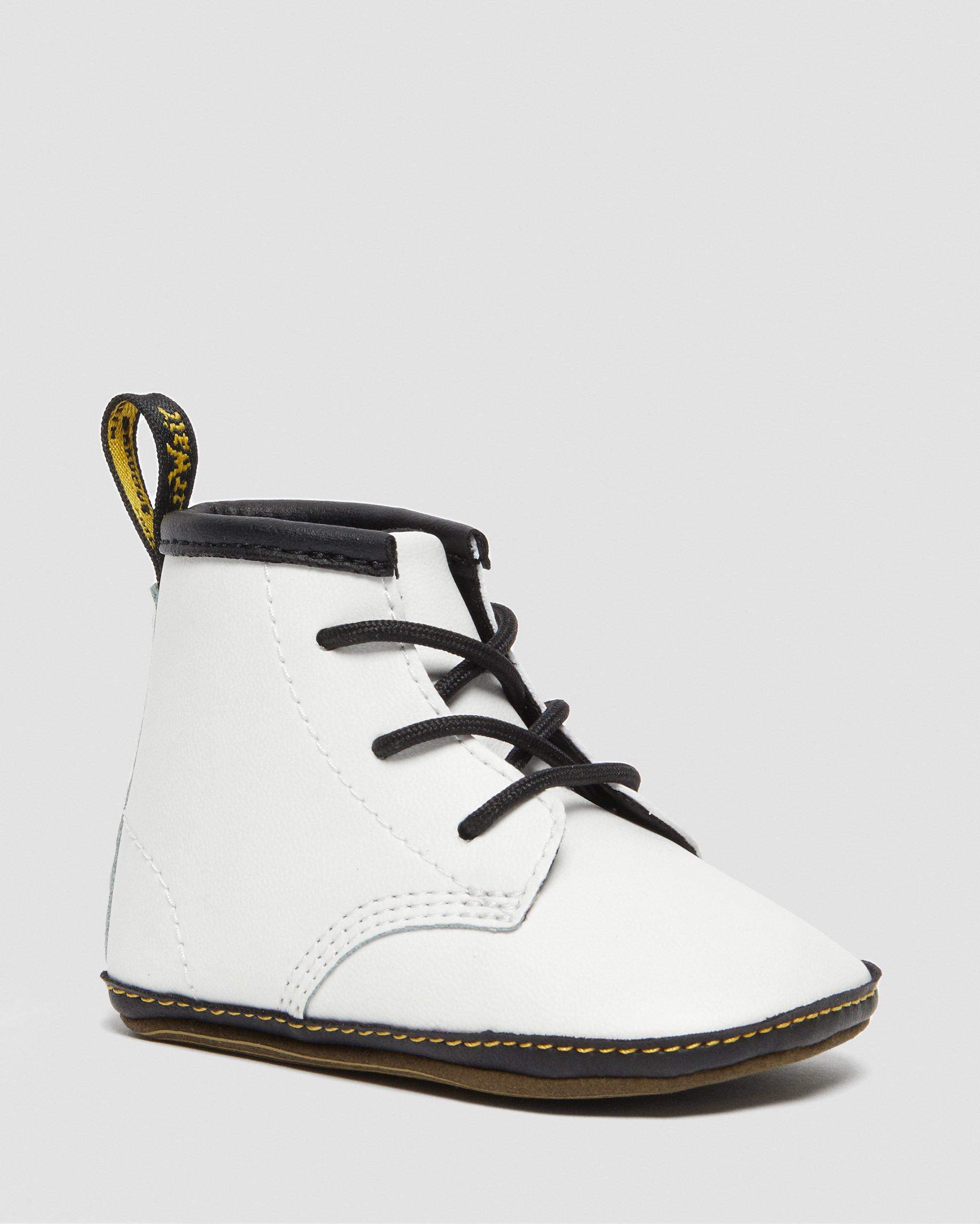 Botas 1460 de piel Auburn para recién nacidos