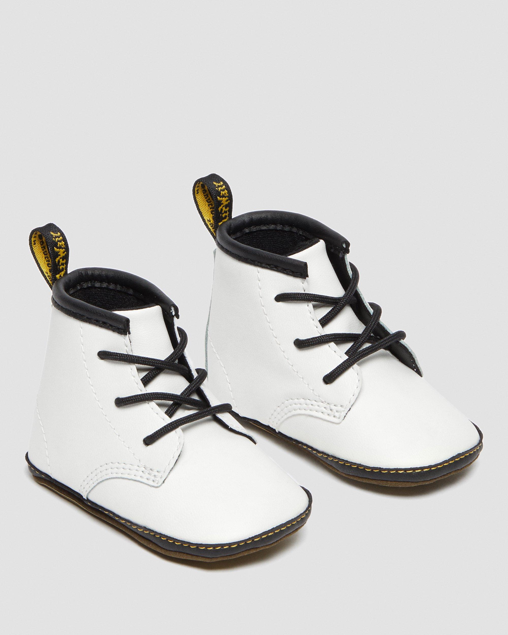 Botas 1460 de piel Auburn para recién nacidos