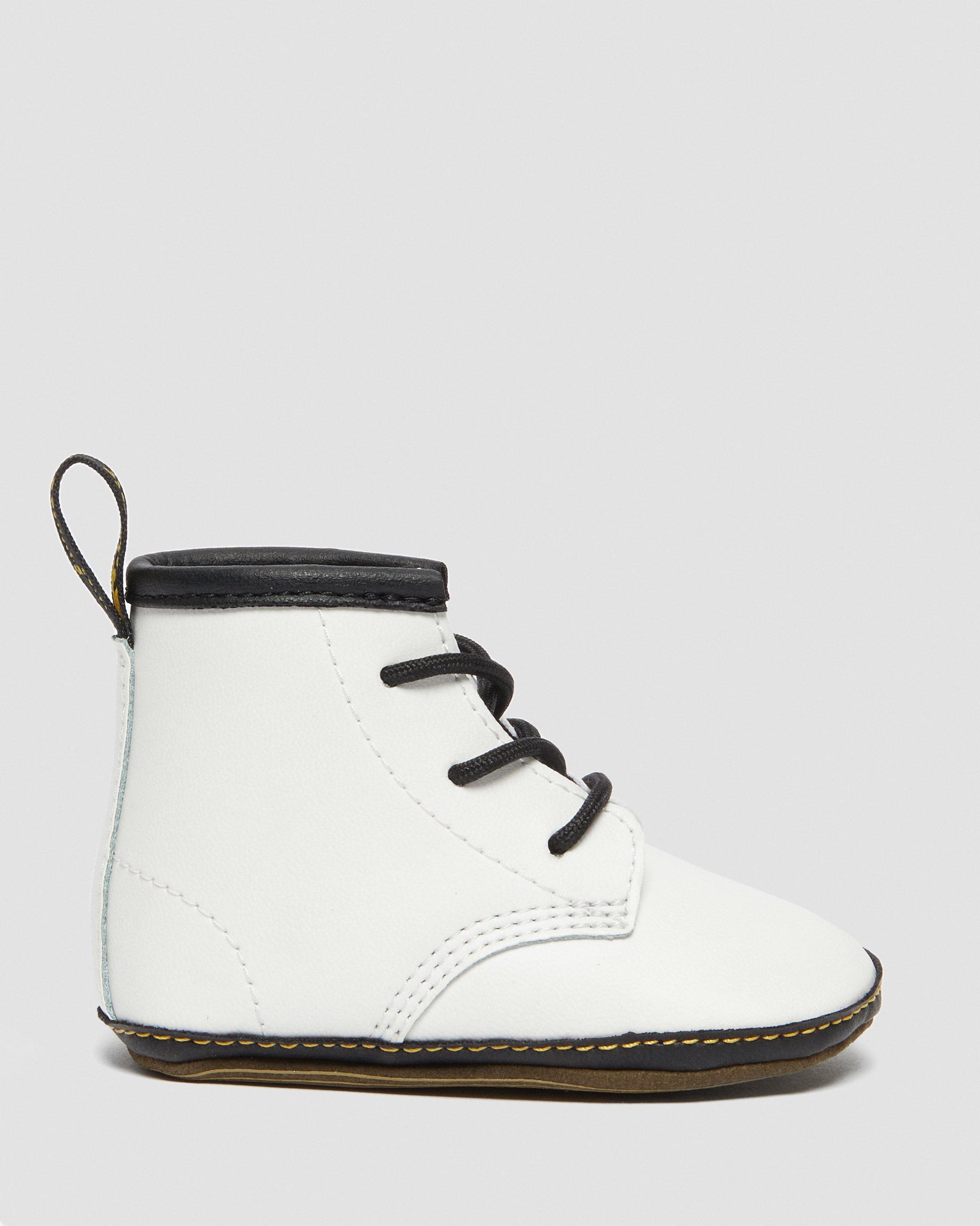 Botas 1460 de piel Auburn para recién nacidos