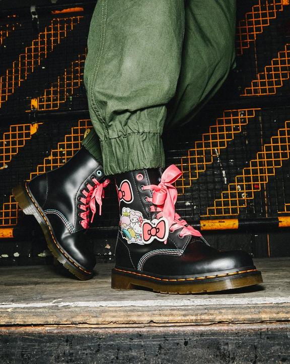 Hello Kitty & Friends 1460 Smooth Leather Lace Up Boots in Hello Kitty & Friends 1460 Smooth Leather Lace Up Boots in