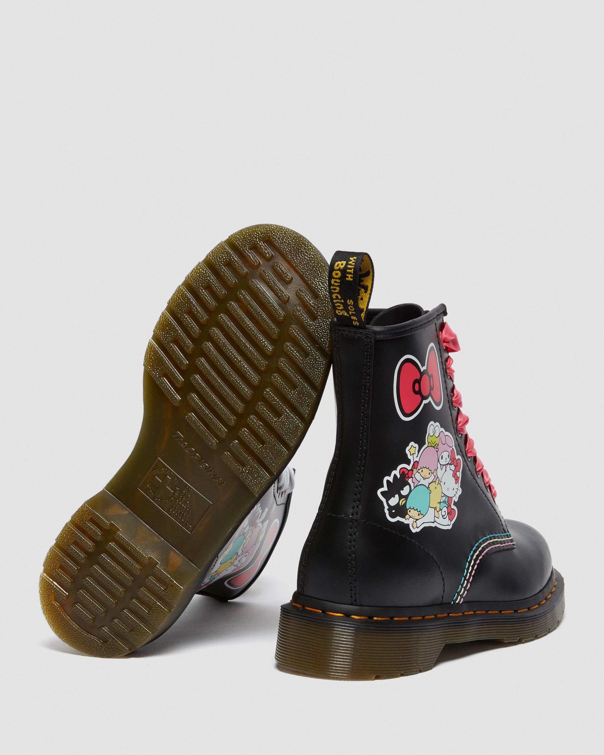 Hello Kitty & Friends 1460 Smooth Leather Lace Up Boots | Dr. Martens