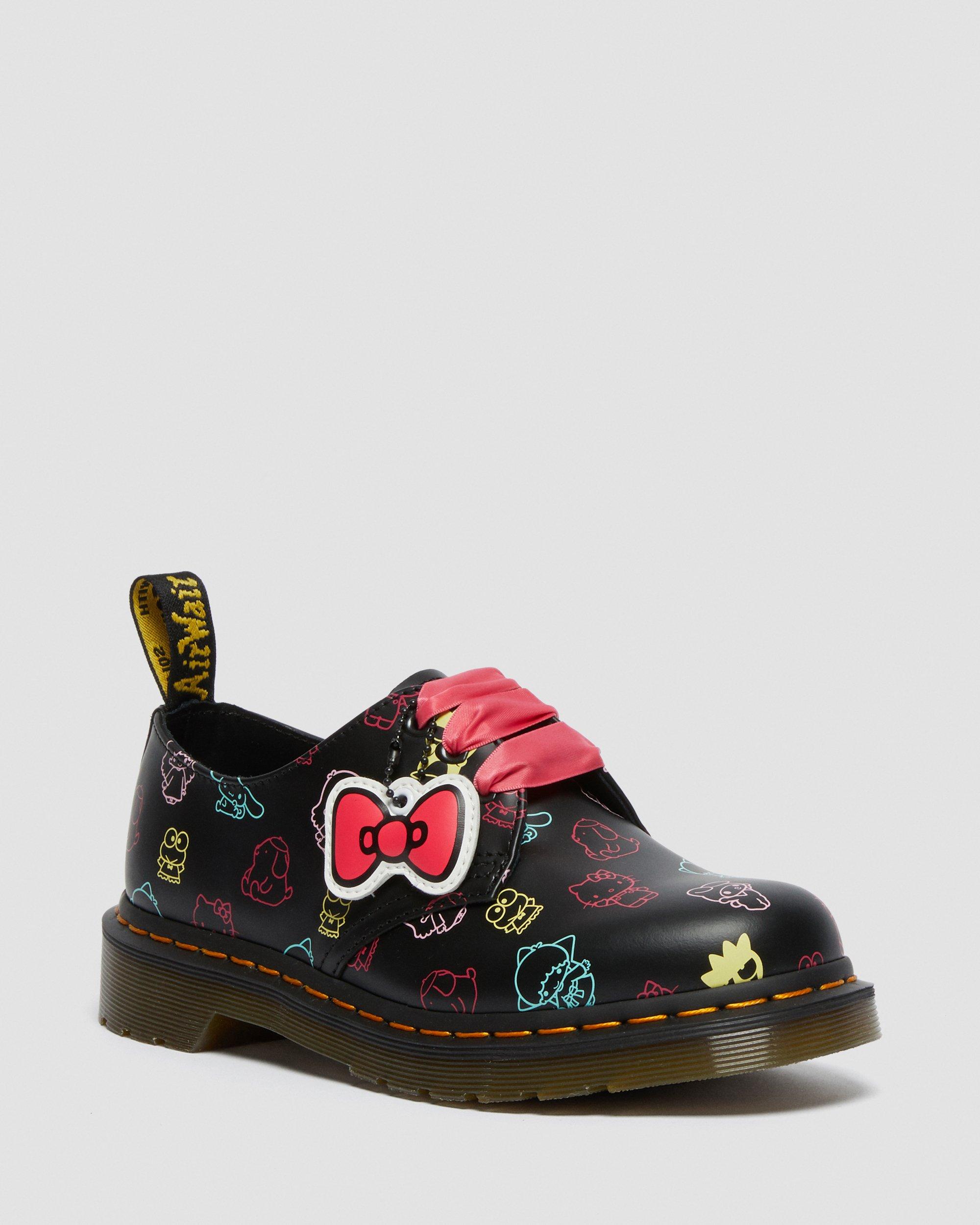 Musta+Monivärinen 1461 Hello Kitty & Friends Leather Shoes 