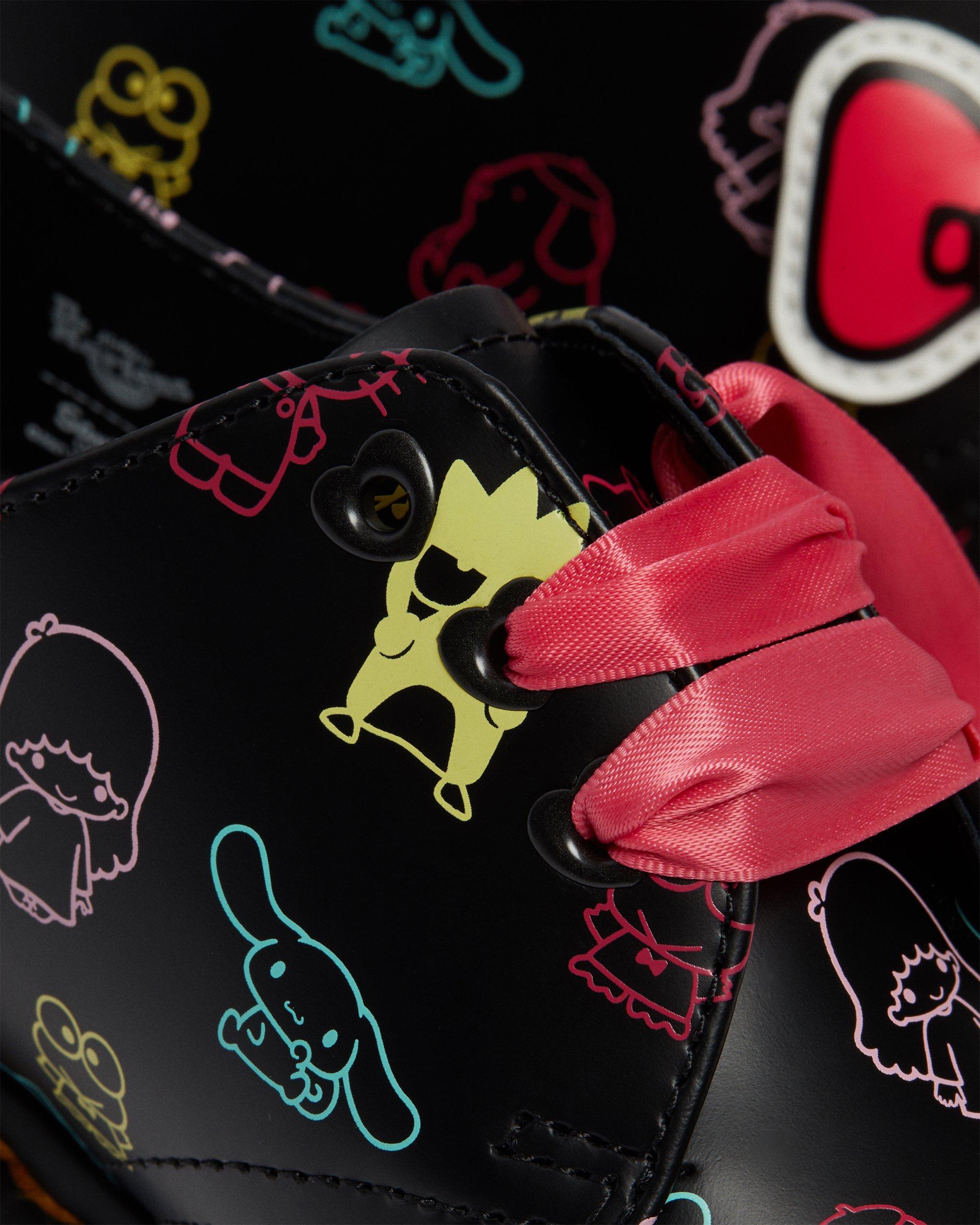 ✨未使用級✨ ドクターマーチン HELLO KITTY AND FRIENDS Hello Kitty & Friends 1461 Smooth Leather Oxford Shoes in BLACK+