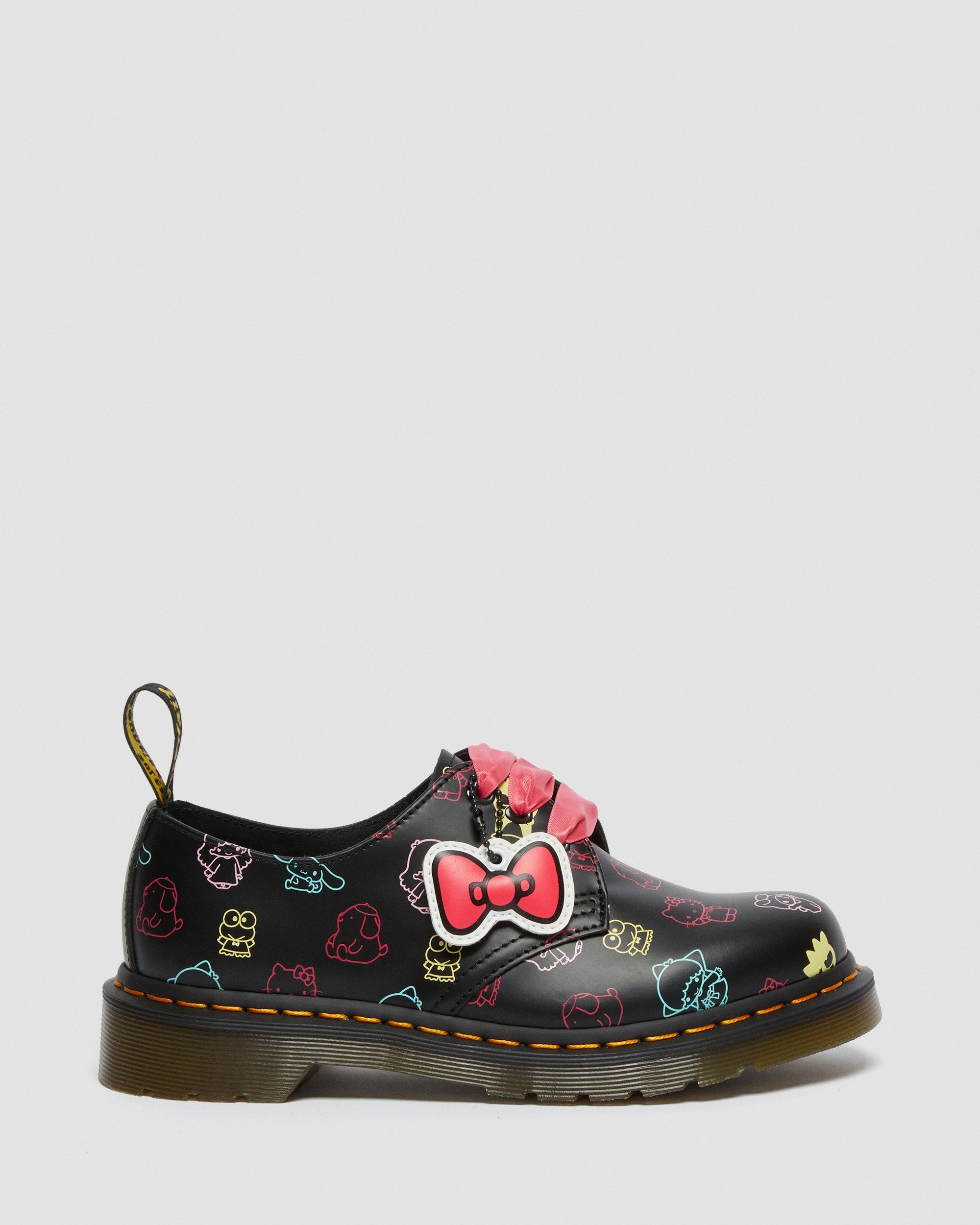 1461 Hello Kitty & Friends Leather Shoes in BLACK+MULTI | Dr. Martens™
