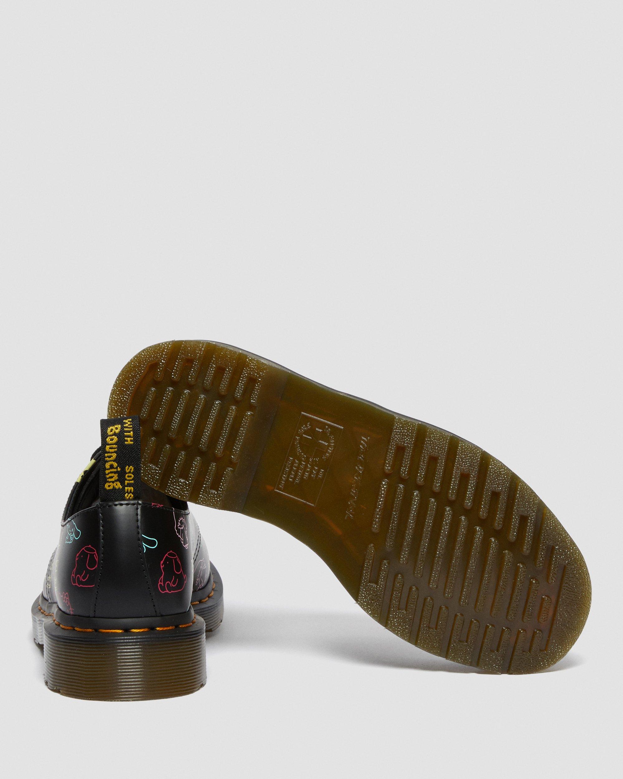 Hello Kitty & Friends 1461 Smooth Leather Oxford Shoes in BLACK+