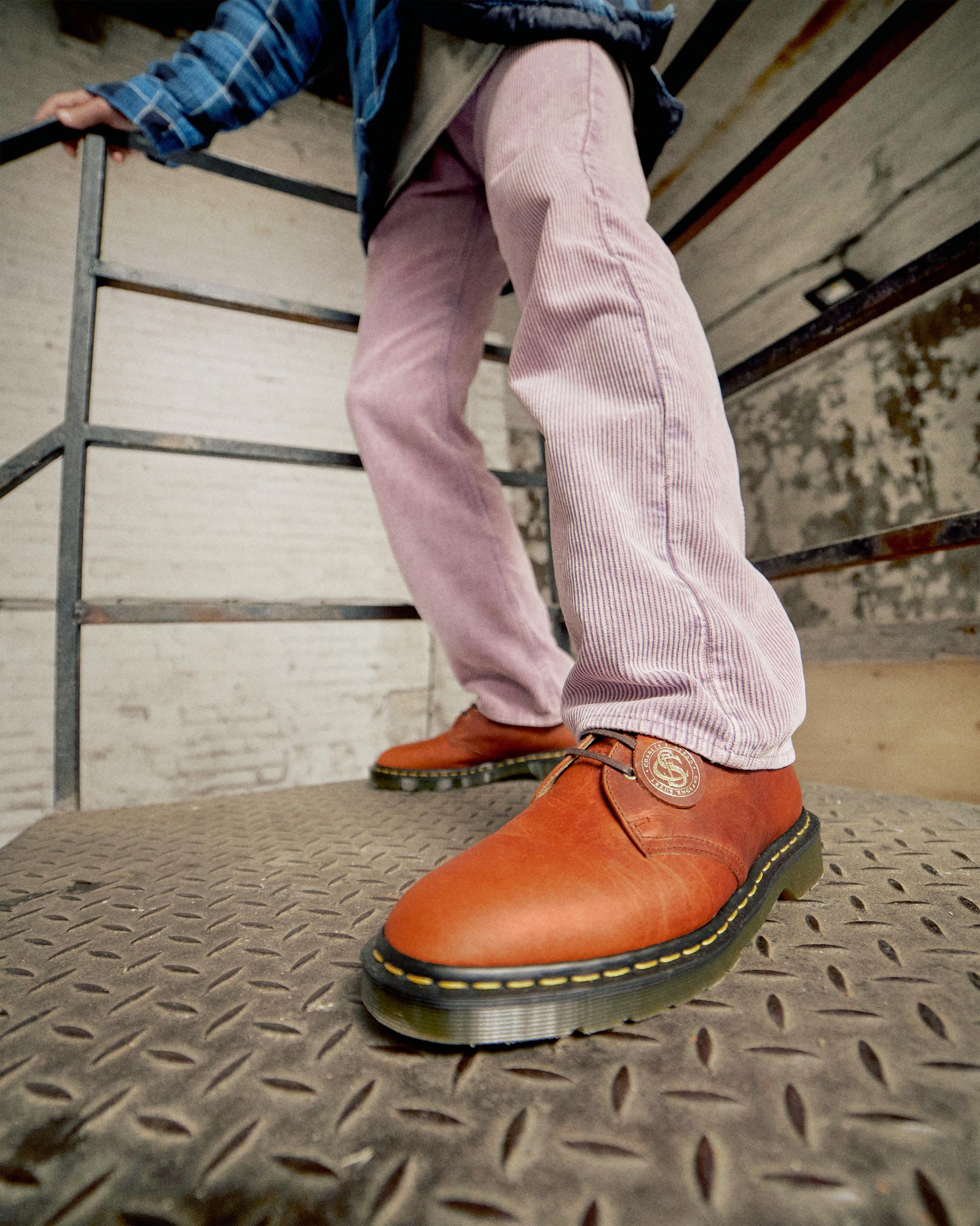 Chaussures Dr. Martens En Cuir Marron - Taille 7, Style Très Cool