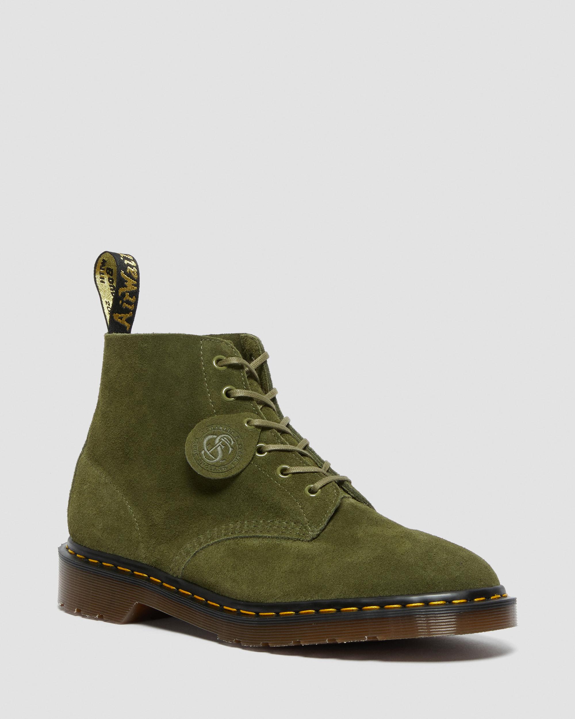 101 Made in England Suede Ankle Boots, Green | Dr. Martens