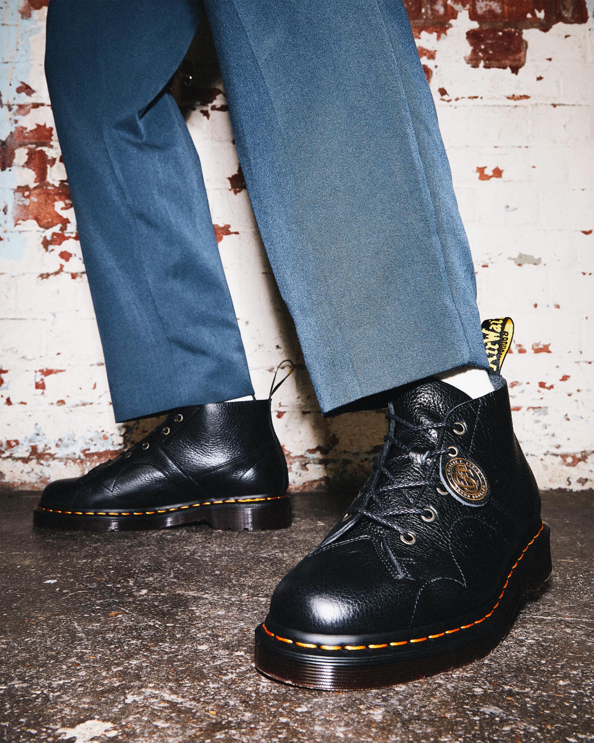 Church Buckingham Leather Monkey Boots in BLACK | Dr. Martens™