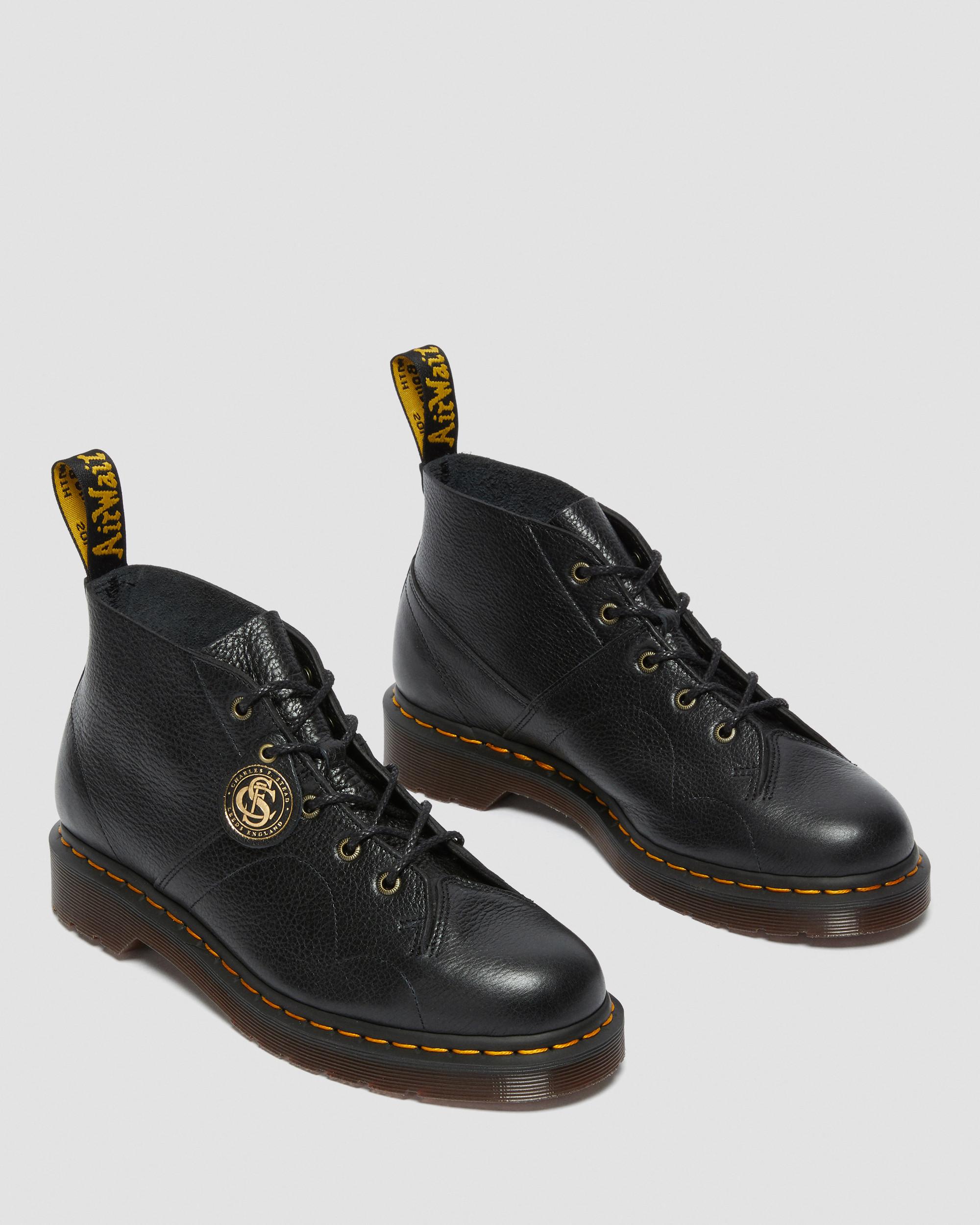 UK6 Dr.Martens CHURCH 革靴 Church Buckingham Leather Monkey Boots in BLACK | Dr. Martens™