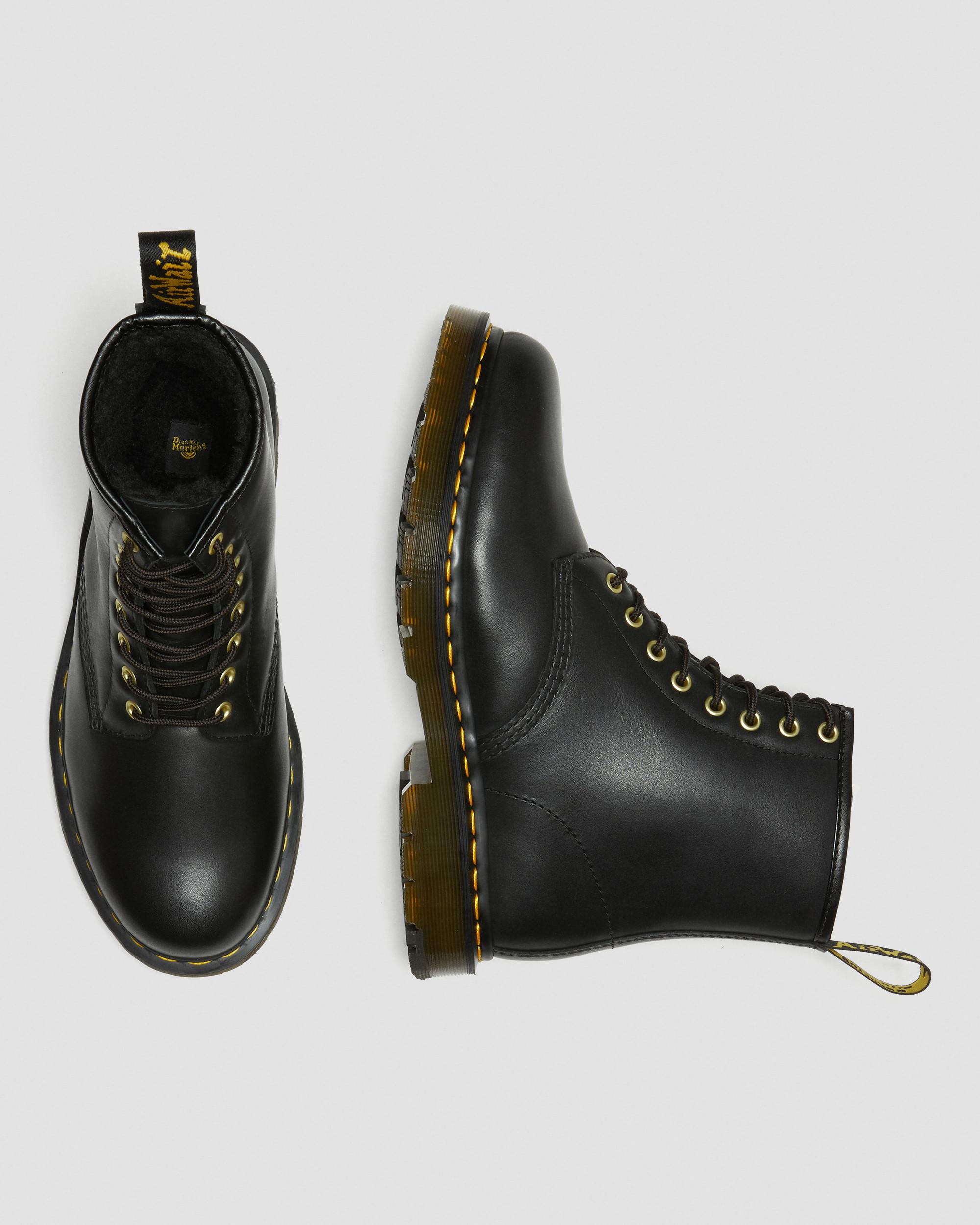 1460 DM's Wintergrip Leather Lace Up Boots in Black | Dr. Martens