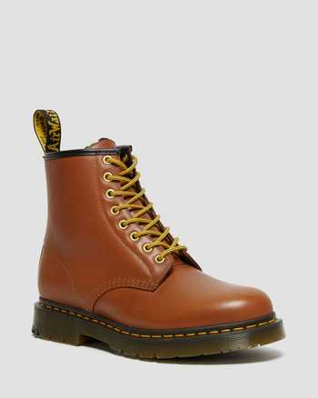 Martens 1460 Air Wair Herren Leder Boots Stiefel cognac Größen 46-47-48 NEU Dr