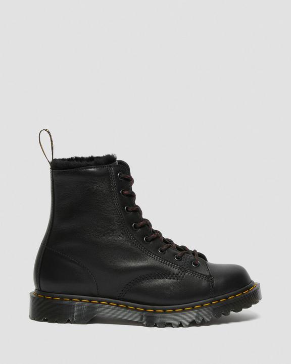Barton Shearling Lined Black Leather Ankle BootsBarton Shearling Lined Leather Ankle Boots Dr. Martens