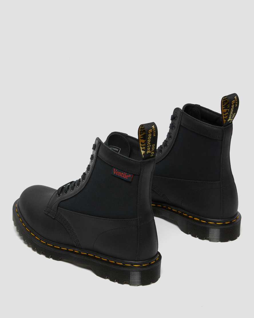 1460 Panel Leather + Ventile® Lace Up Boots1460 Panel Made in England Leather Lace Up Boots | Dr Martens