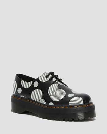 1461 Polka Dot Smooth Leather Platform Shoes