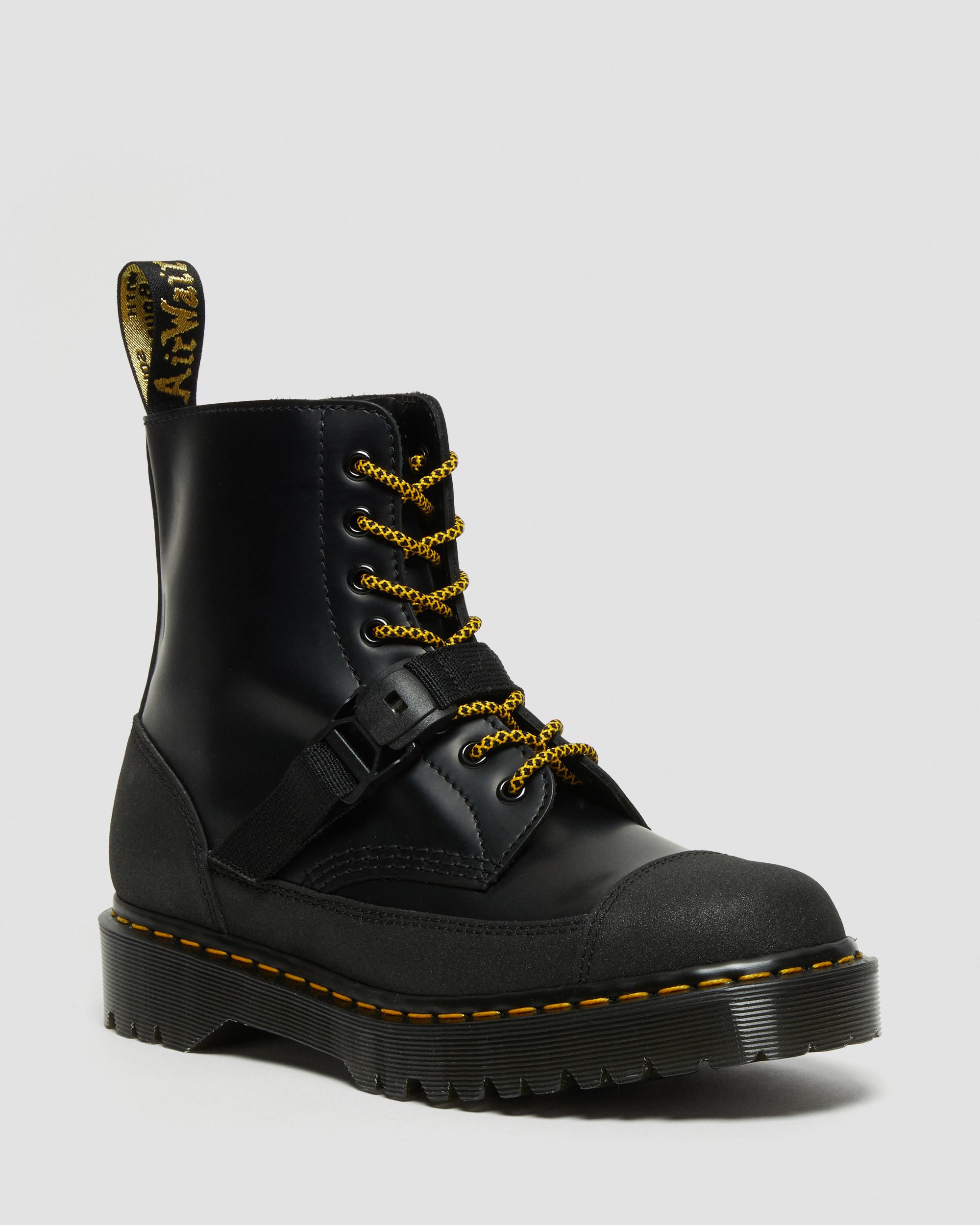 1460 Tech Smooth Leather Ankle Boot in Black | Dr. Martens