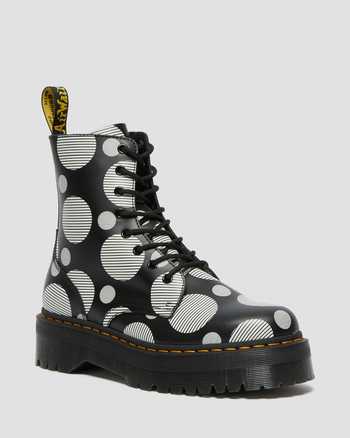 Jadon Boot Polka Dot Smooth Leather Platforms