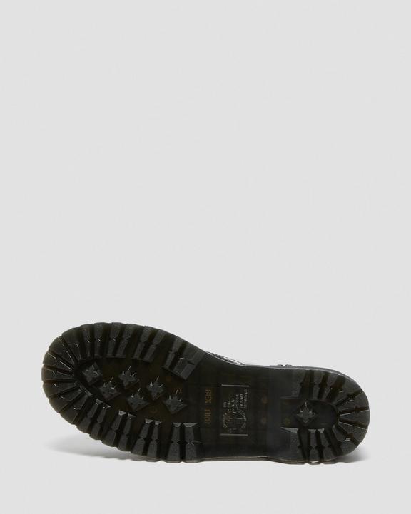 Jadon Boot Polka Dot Smooth Leather Platforms in Black | Dr Jadon Boot Polka Dot Smooth Leather Platforms in Black | Dr
