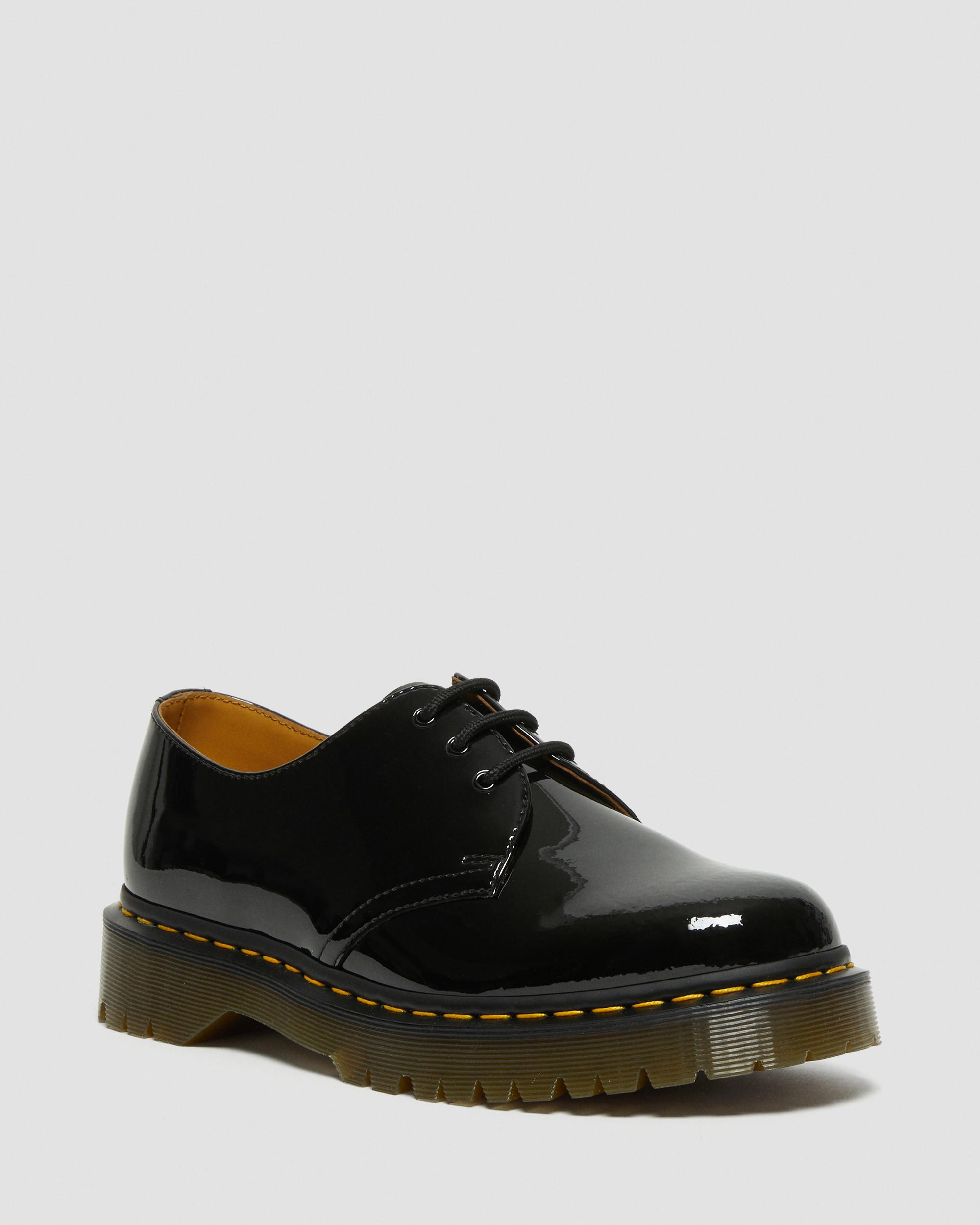 1461 Bex Patent Leather Oxford Shoes, Black