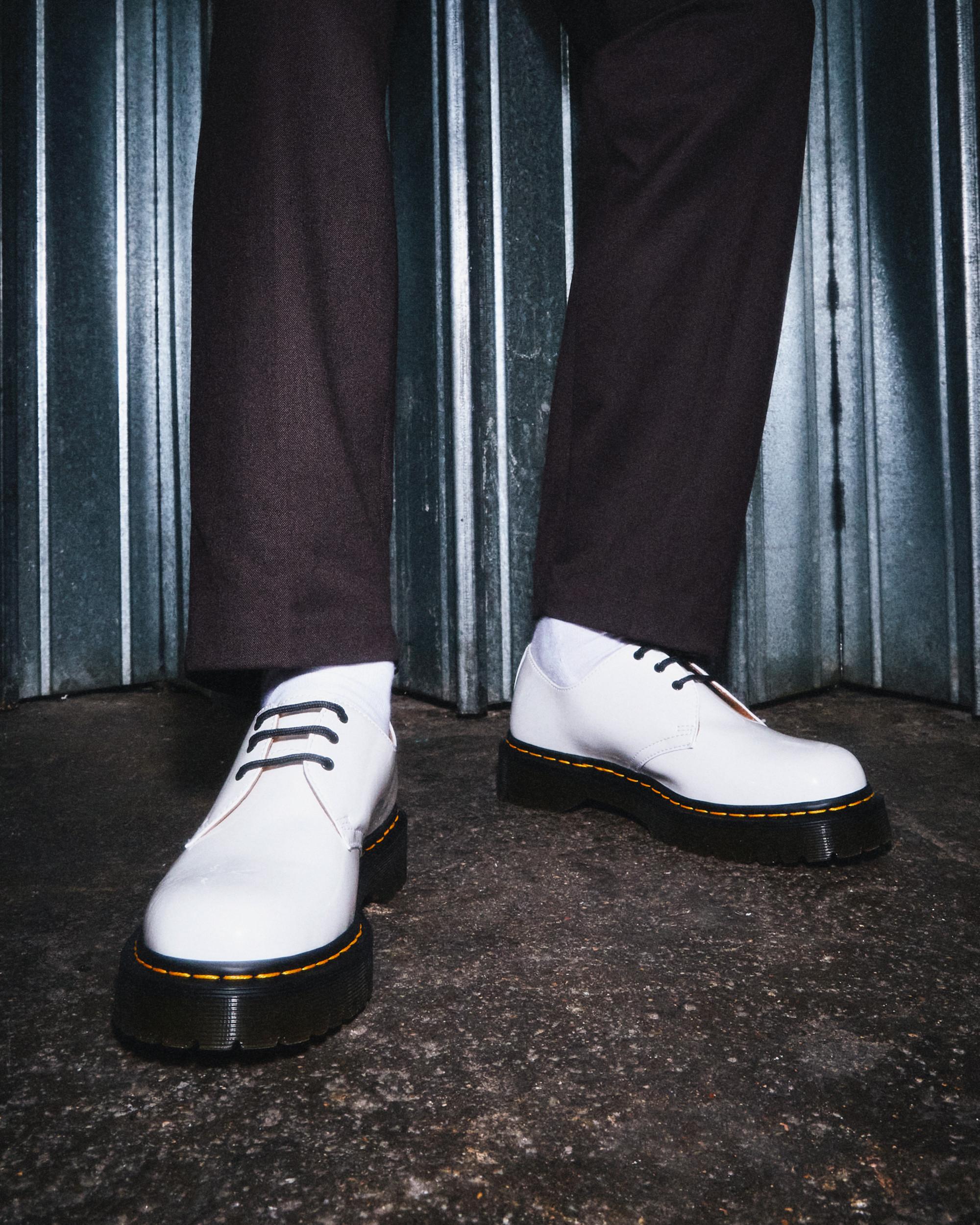 1461 Bex Patent Leather Oxford Shoes in WHITE | Dr. Martens™
