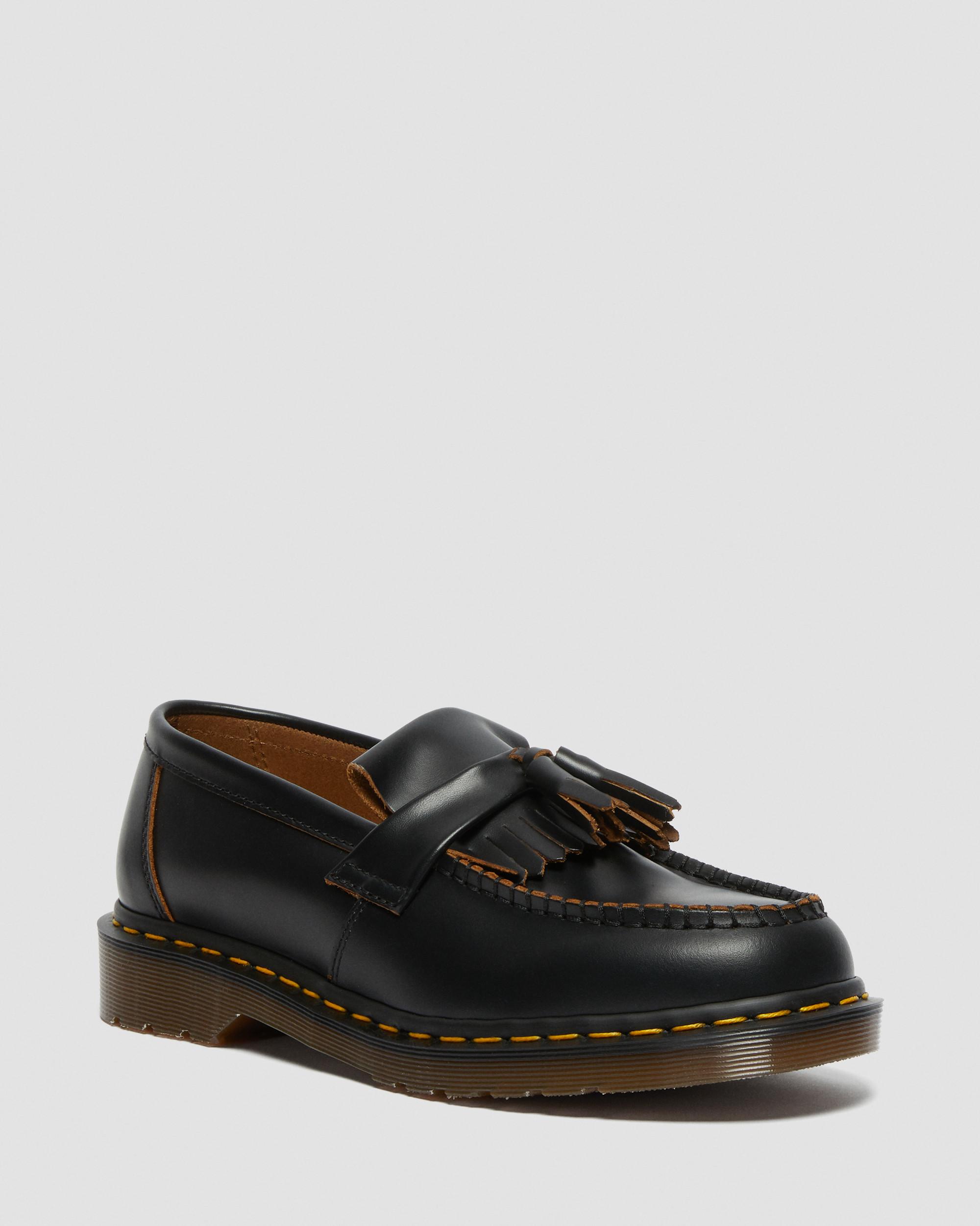 DR MARTENS Adrian Made in England Quilon Leather Tassel Loafers