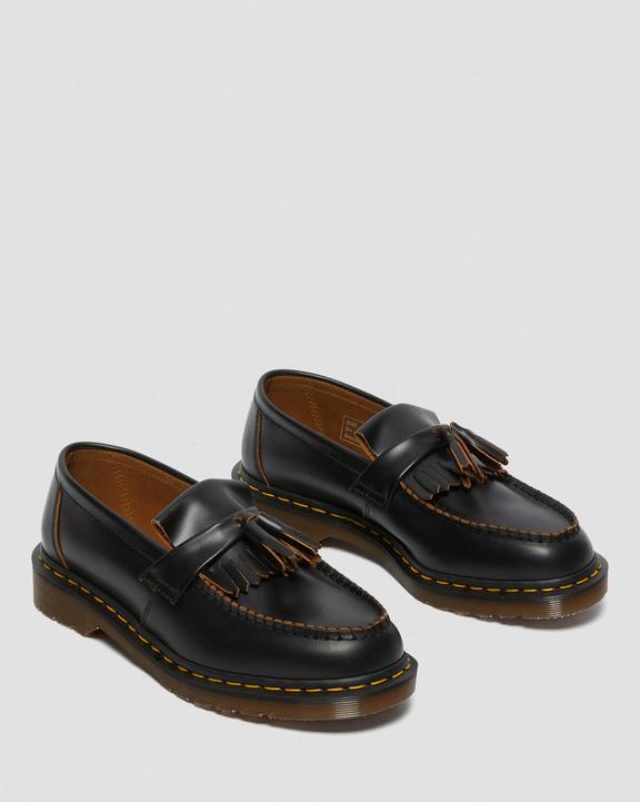 Vintage Made in England Quilon Leather Tassel LoafersNahkaiset Vintage Made in England Quilon Tassel -loaferit Dr. Martens