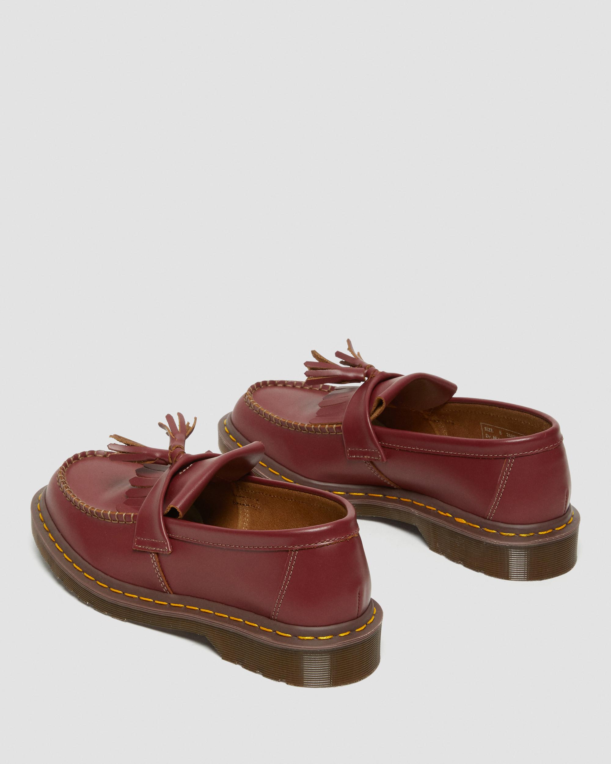 Vintage Adrian Quilon Leather Tassel Loafers