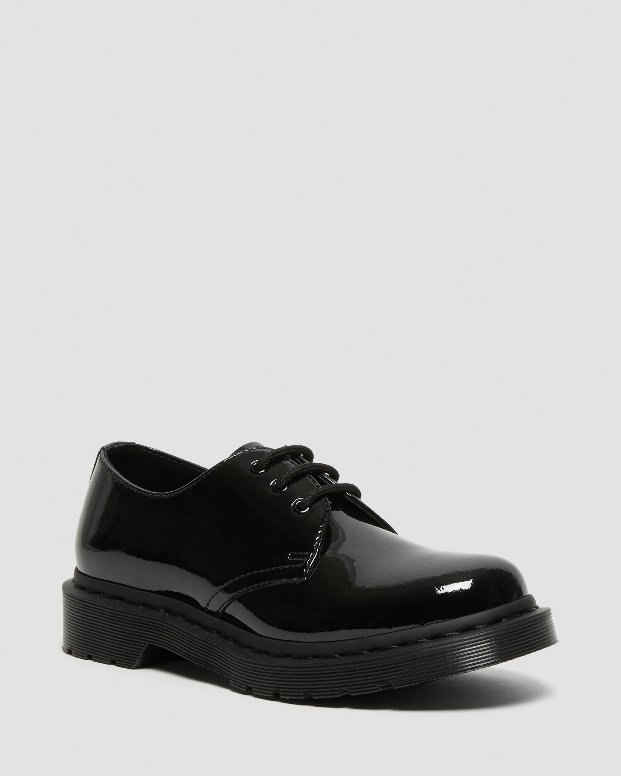 1461 Women's Mono Patent Leather Shoes in BLACK | Dr. Martens™