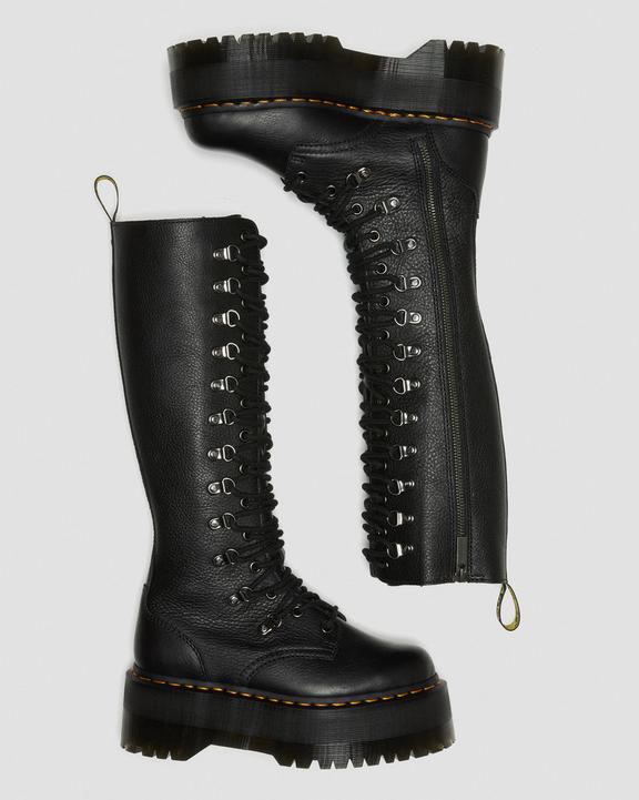 1B60 MAX HDW1B60 Max Hardware-Leder Extra Hohe Stiefel Dr. Martens