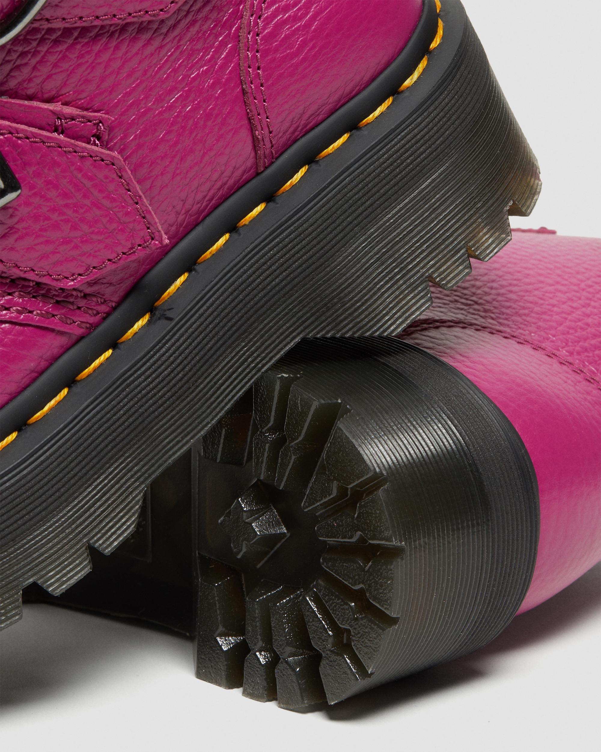 Devon Heart Leather Platform Boots
