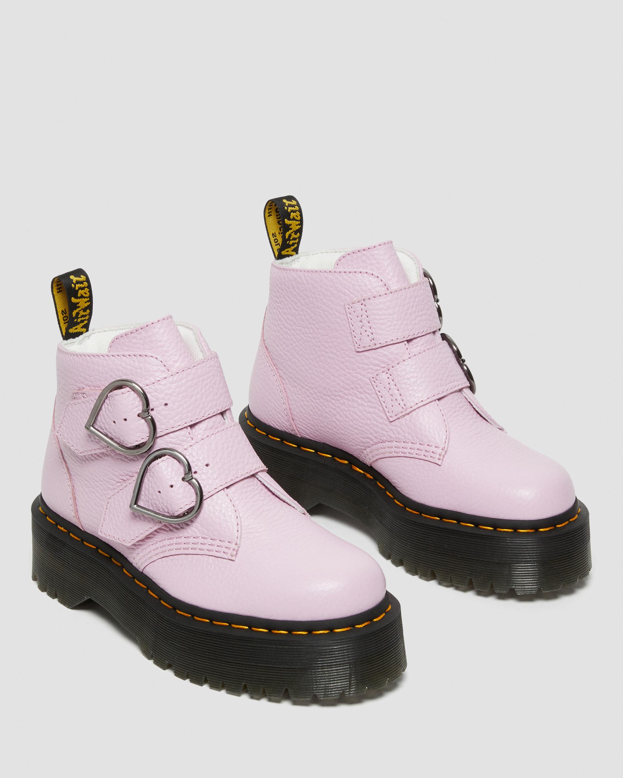 pink platform doc martens